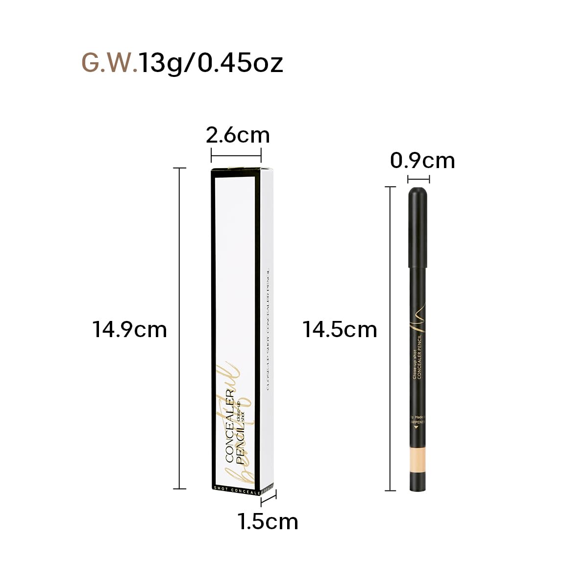 KISSIO Concealer Pencil - Waterproof Long-Lasting Under Eye Concealer for Dark Circles, Acne & Freckles Coverage, Brightening Makeup (04#MILKTEA) - Perfect for Everyday Wear, Photo Shoots & Special Occasions