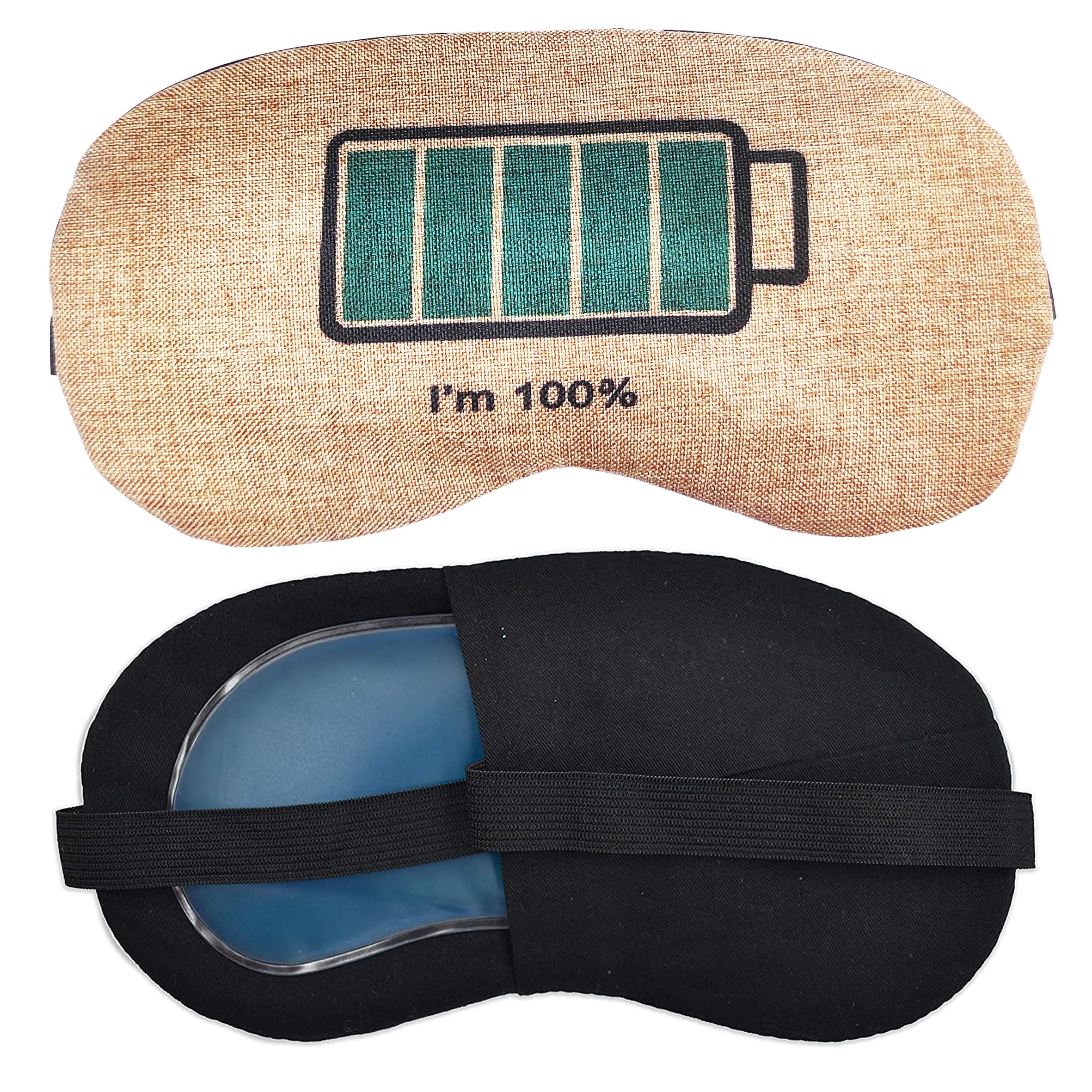 Cooling Gel Silk Sleep Mask for Women & Men - Stretchable & Soothing Eye Mask for Dark Circles, Relaxation & Better Sleep | Perfect for Travel, Spa & Nighttime Eye Care (Grey)