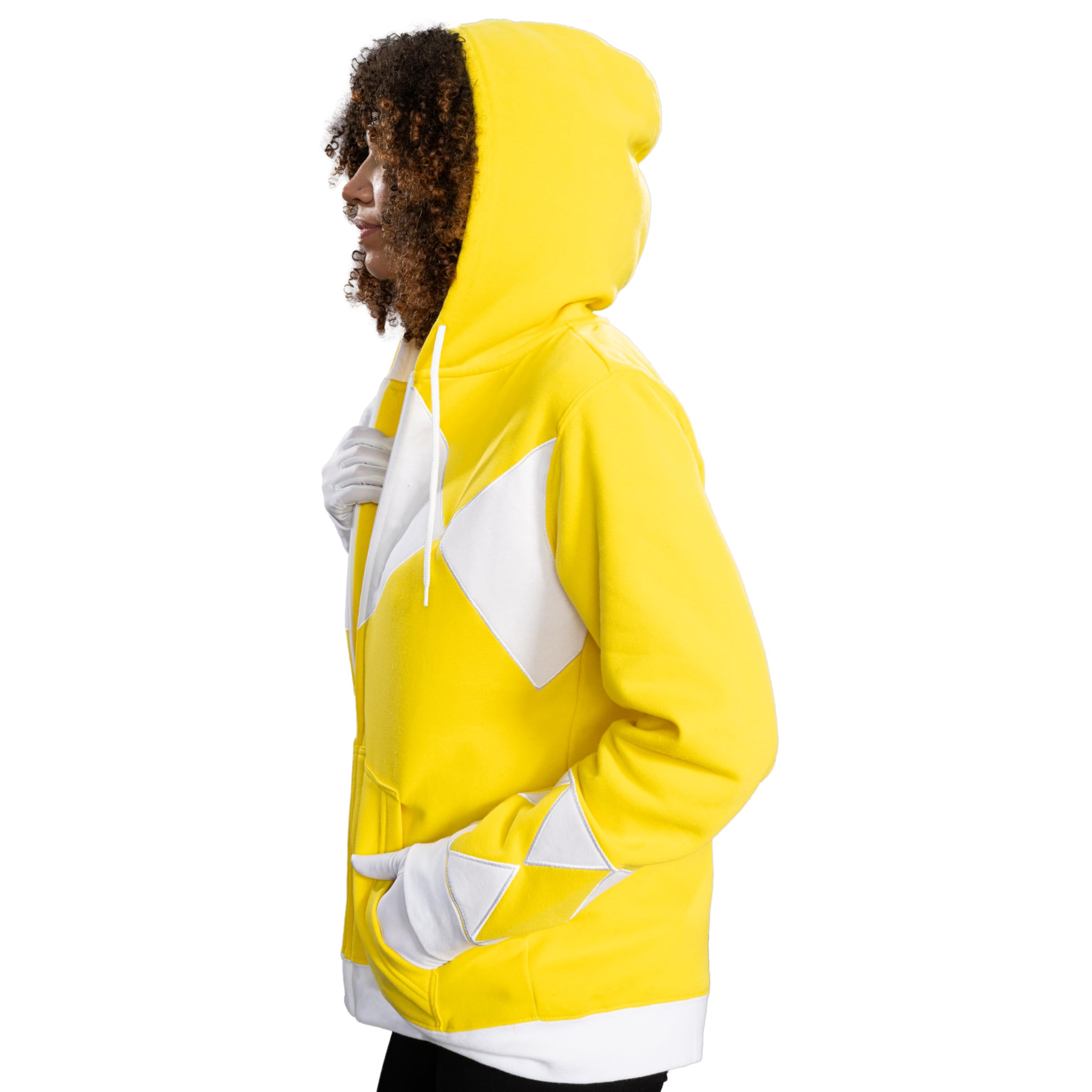 Power Rangers Hooded Costume Sweatshirt for Kids & Adults - Official Licensed Character Hoodie for Halloween Cosplay, Birthday Parties & Themed Events