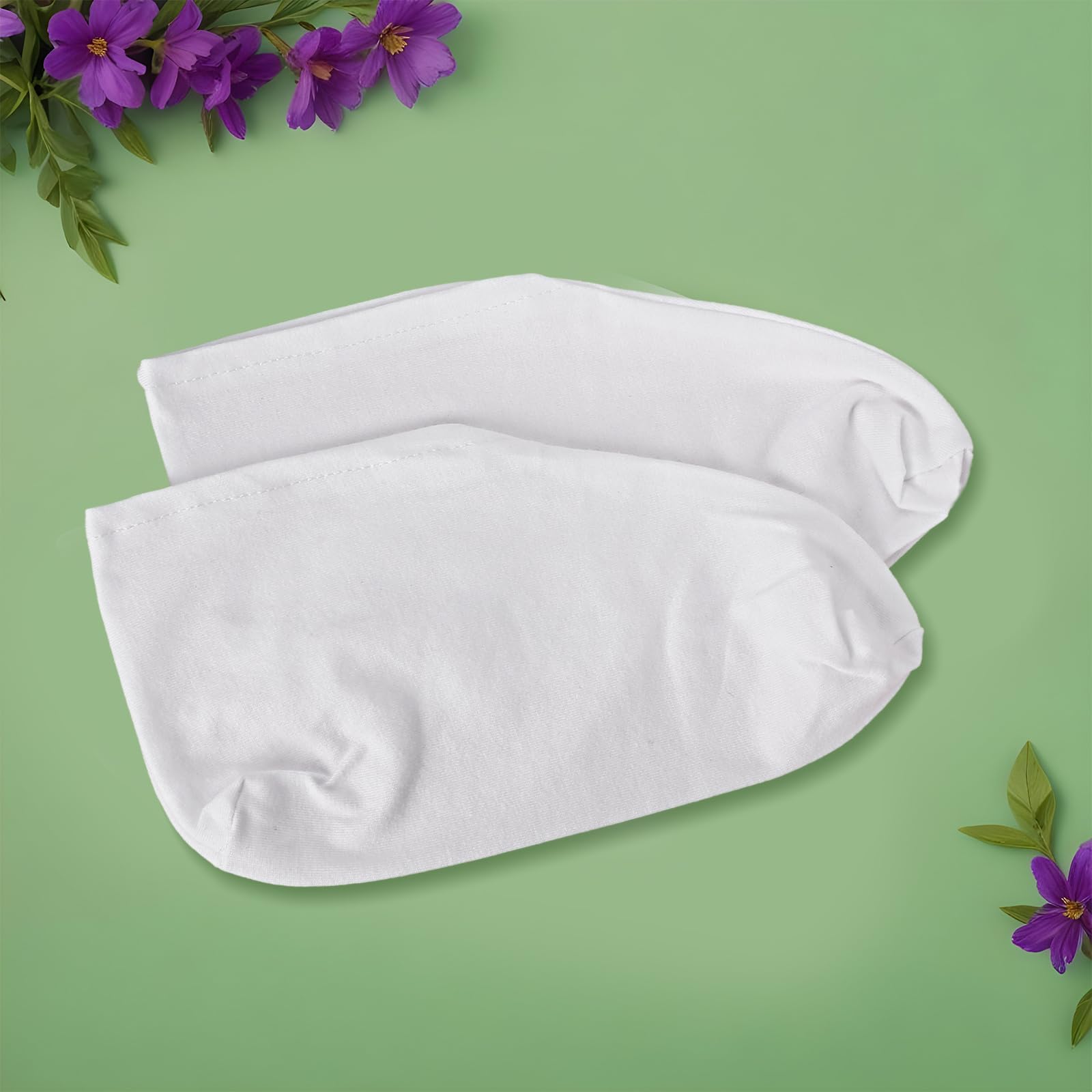 4 Pairs Moisturizing Cotton Socks for Dry Feet - Lightweight & Breathable Overnight Lotion Socks for Women & Men - Perfect for Sleeping, Spa, and Cracked Heel Care