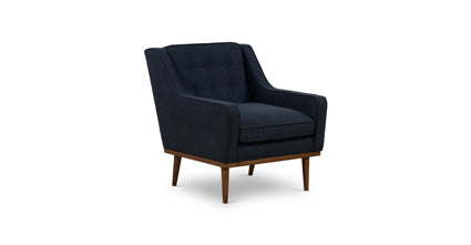 Gus Fabric Lounge Chair - Modern Comfortable Accent Chair for Living Room, Bedroom, or Office - Perfect for Relaxing, Reading, or Napping