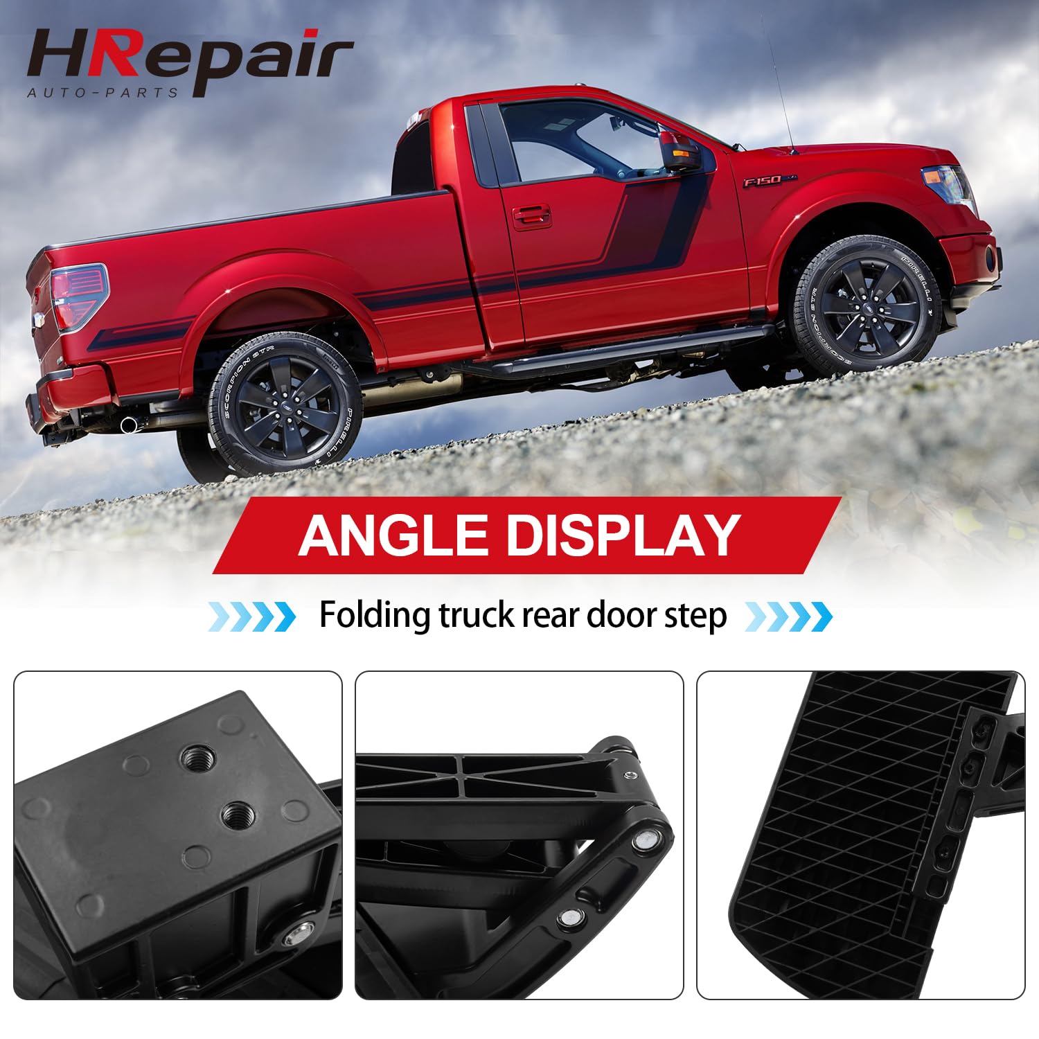 Retractable Bumper Tailgate Step for Ford F150 2006-2014 | Replacement for AMP Research BedStep 75302-01A | Easy Truck Bed Access for Loading & Outdoor Adventures