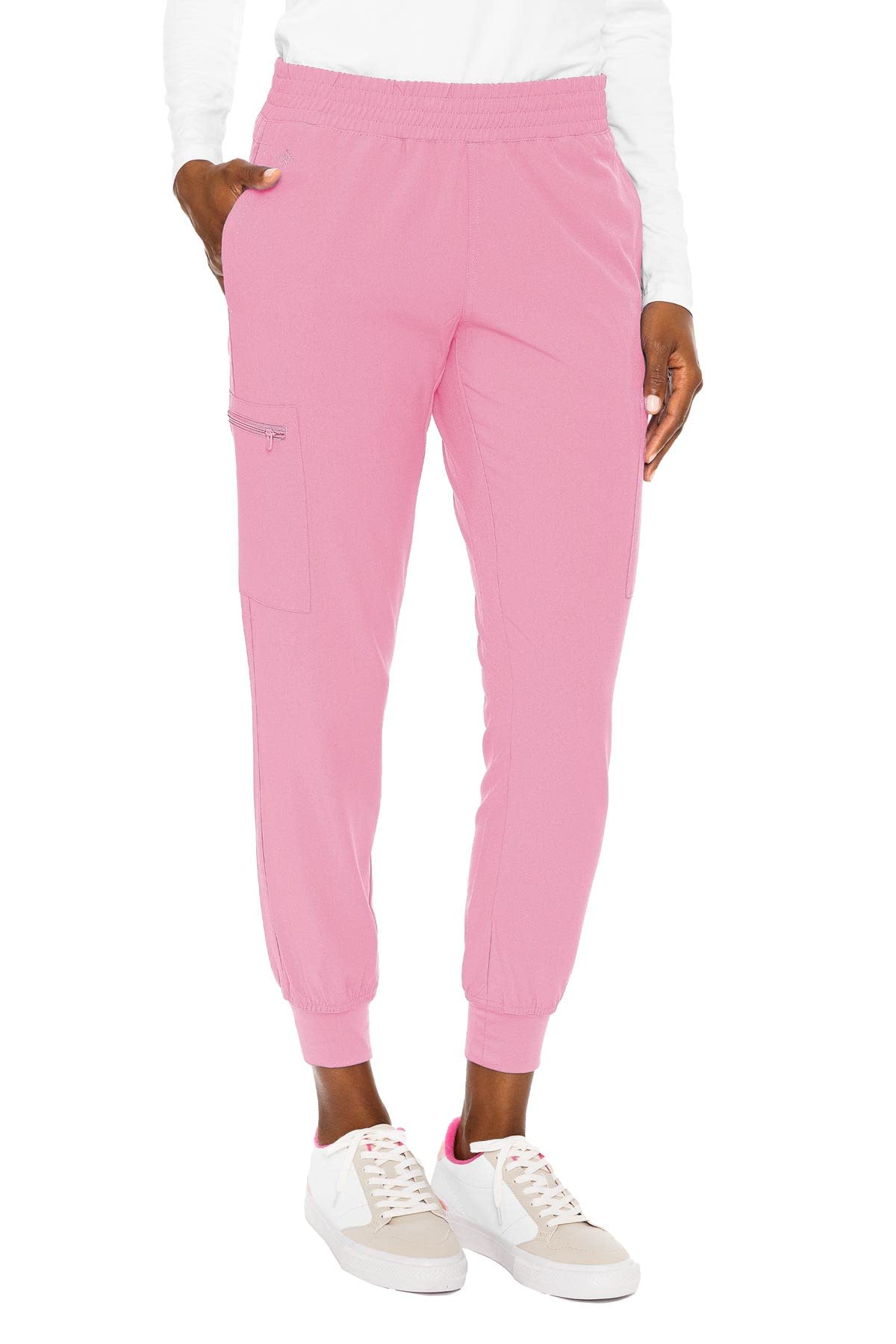 Med Couture Women's Energy Collection Seamed Jogger Scrub Pants - Comfortable Medical Work Pants for Nurses, Doctors & Healthcare Professionals - Perfect for Hospital Shifts, Clinics & Long Work Hours