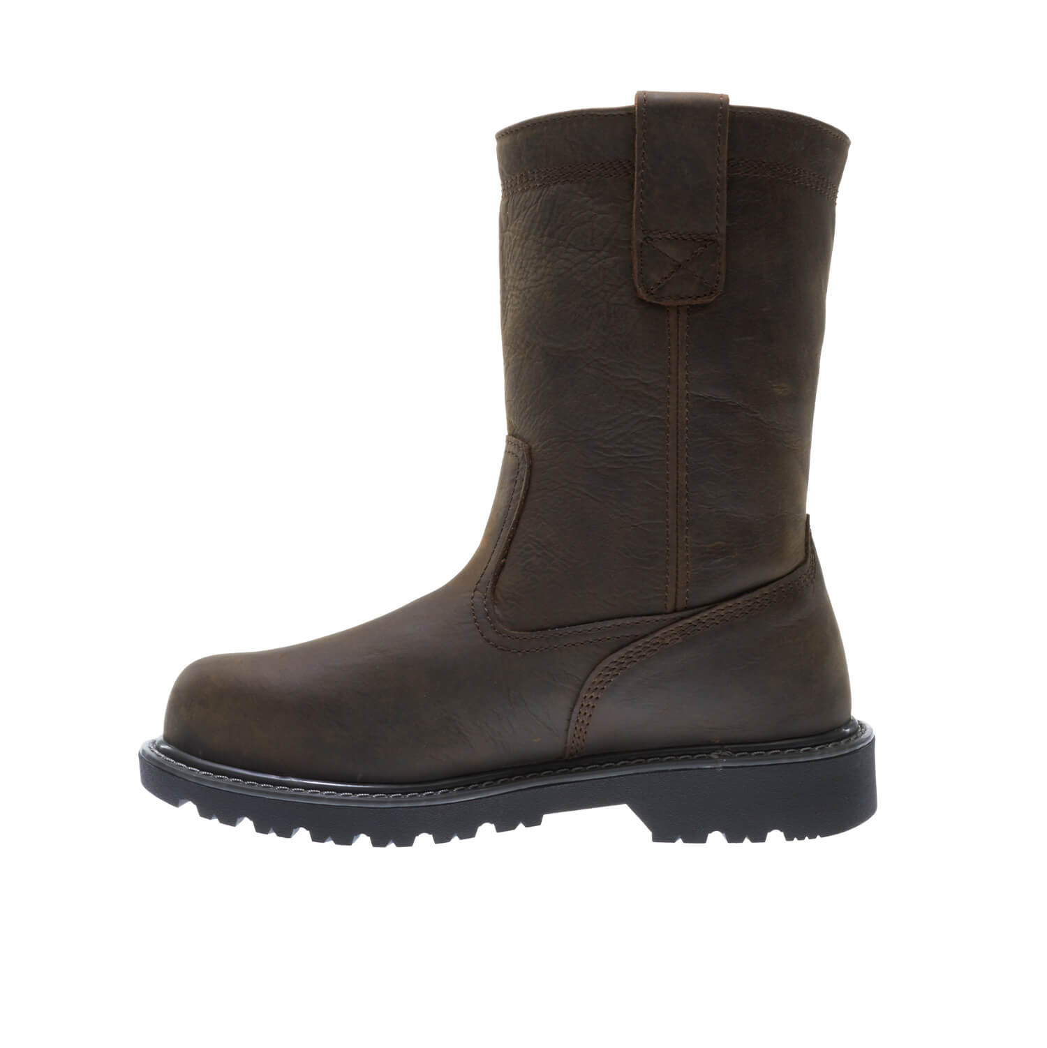 Waterproof Steel Toe Pull On Work Boots for Men - Slip Resistant Safety Shoes for Construction, Warehouse & Outdoor Work