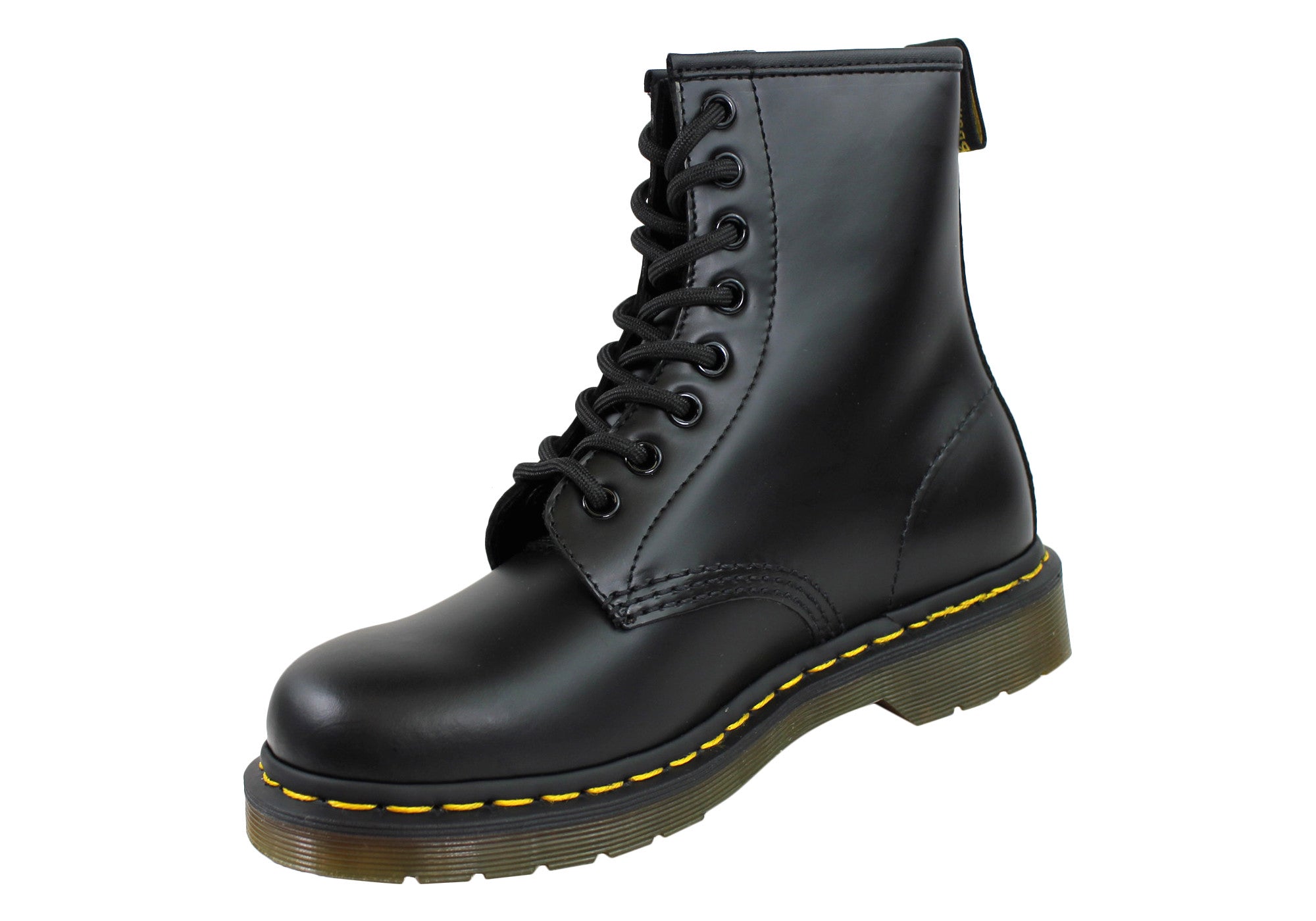 Dr. Martens 1460 Black Smooth Unisex Leather Lace-Up Boots - Classic Ankle Boots for Men & Women | Perfect for Casual Wear, Work & Street Style Fashion