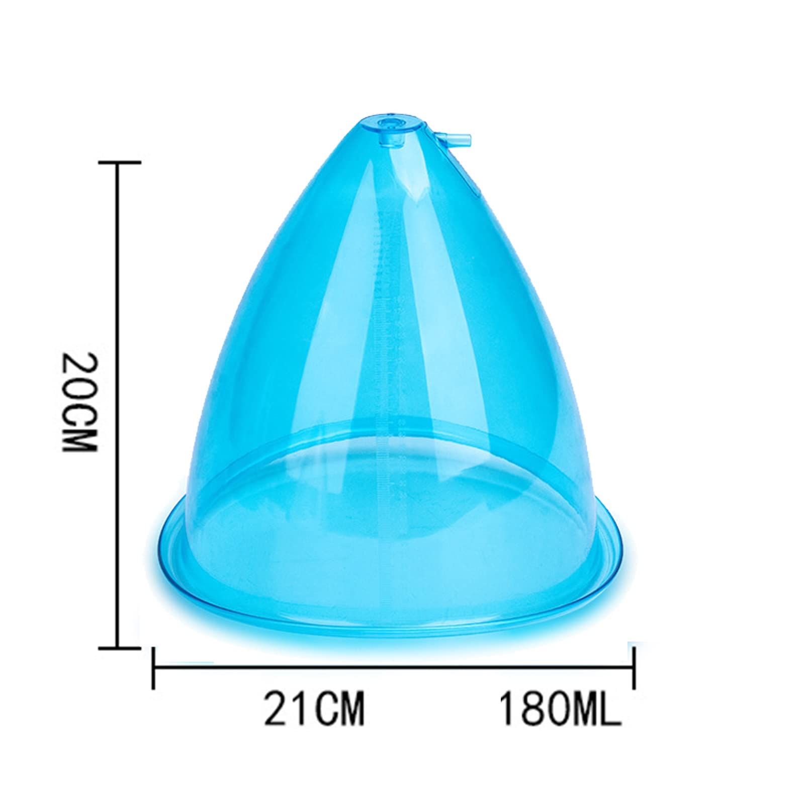 **Butt Vacuum Therapy Cups - 160ml/180ml Silicone Suction Cups for Buttock Lift & Body Massage - 19cm Diameter - Enhance Curves & Relax Muscles for Spa & Home Use**