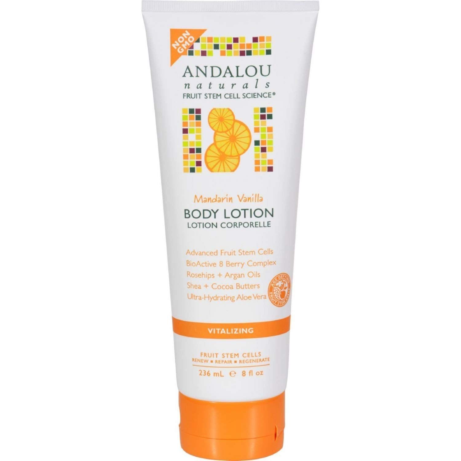 Andalou Naturals Mandrin Vanilla Body Lotion - Hydrating & Nourishing Moisturizer for Dry Skin - Perfect for Daily Use & Spa Days