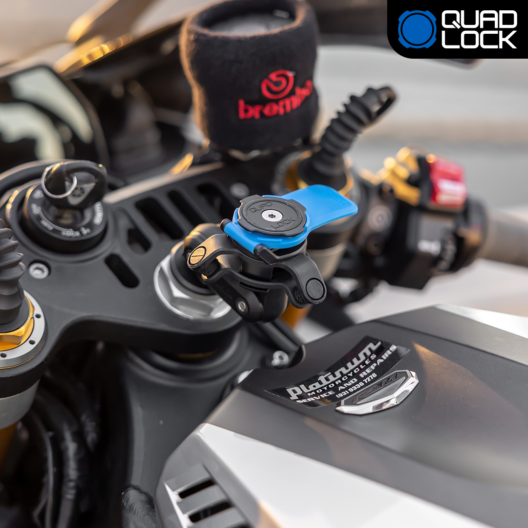 Motorcycle Fork Stem Mounts - Universal Handlebar Phone Holder for Motorcycles, Bikes & ATVs - Perfect for GPS Navigation & Adventure Riding