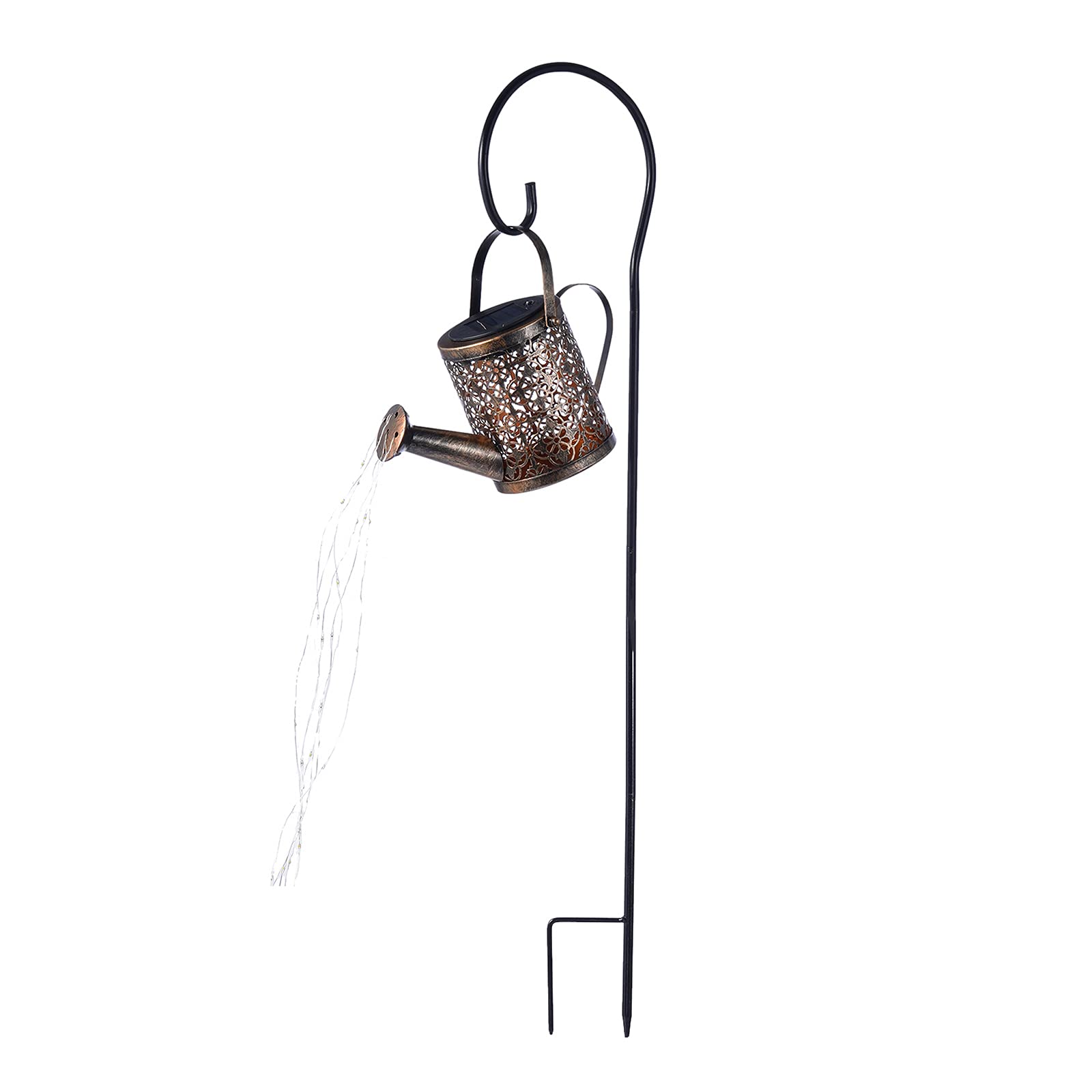 Waterproof LED String Lights with Watering Can & Star Shower Design - Outdoor Fairy Lights for Garden, Yard, Pathway Decoration | Perfect for Patio Parties, Wedding Decor & Landscape Lighting