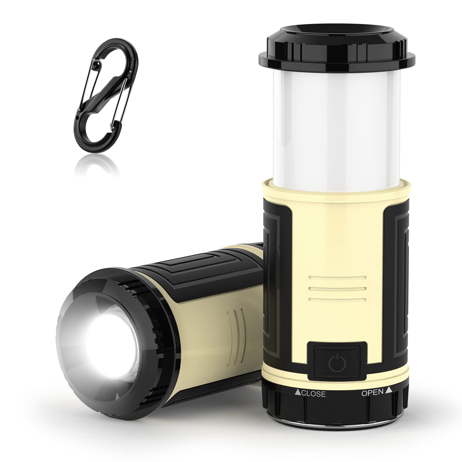 **Doukey LED Camping Light [2 Pack or 4 Pack] - Portable Rechargeable LED Tent Lantern with 4 Modes, Waterproof & Dimmable for Backpacking, Hiking, Fishing, Emergency - Perfect for Outdoor Adventures & Indoor Power Outages**