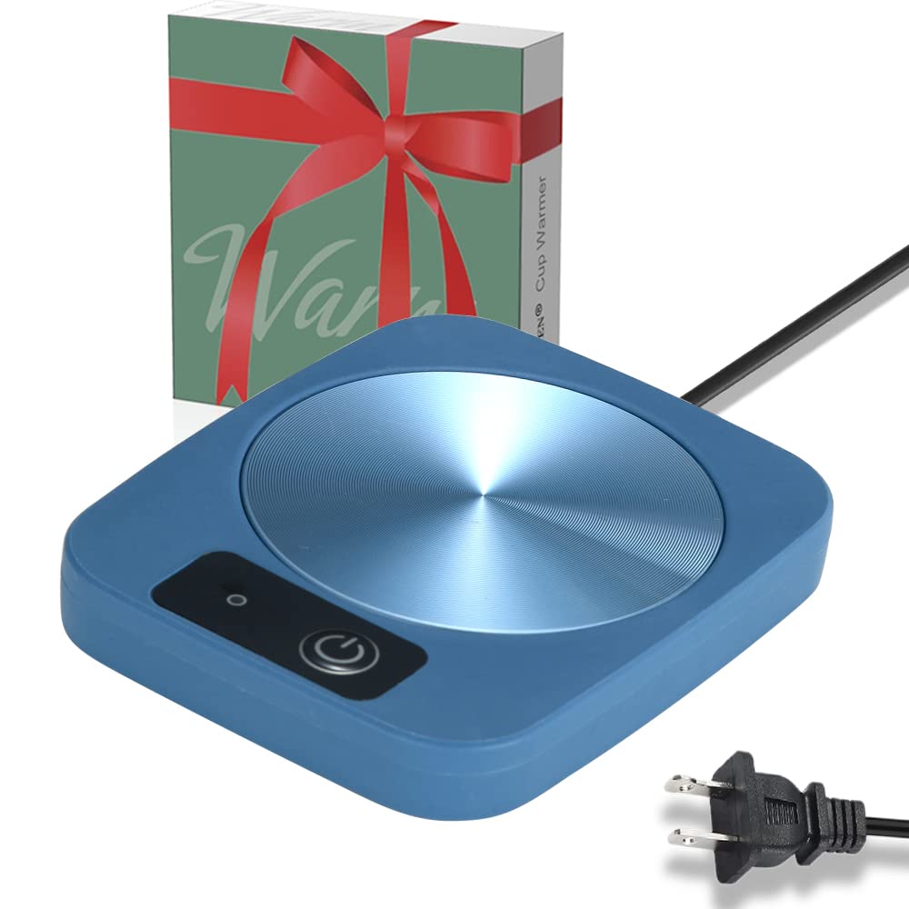 Premium Aluminum Coffee Mug Warmer Coaster - Safe & Reliable Heating Plate for Coffee, Tea, Cocoa, Milk, Food & Candles (4