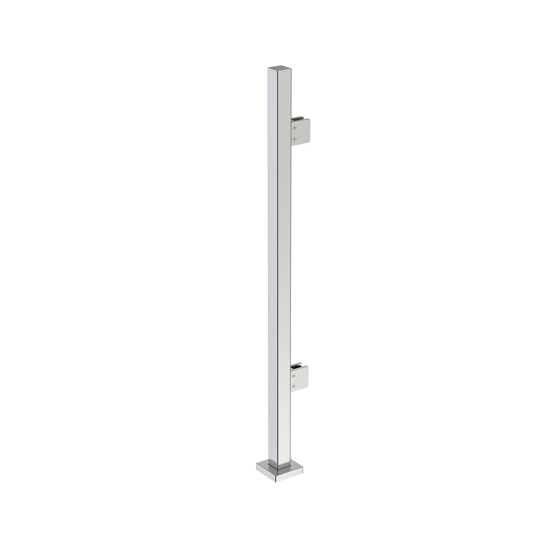 Heavy Duty 316 Stainless Steel Glass Railing Post - 3/8