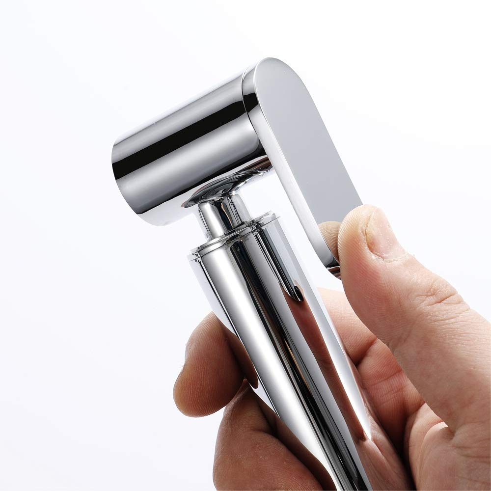 Copper Handheld Bidet Sprayer for Toilet - Portable Hygienic Shower Attachment with Seat | Perfect for Bathroom, RV & Travel Use (Size D)