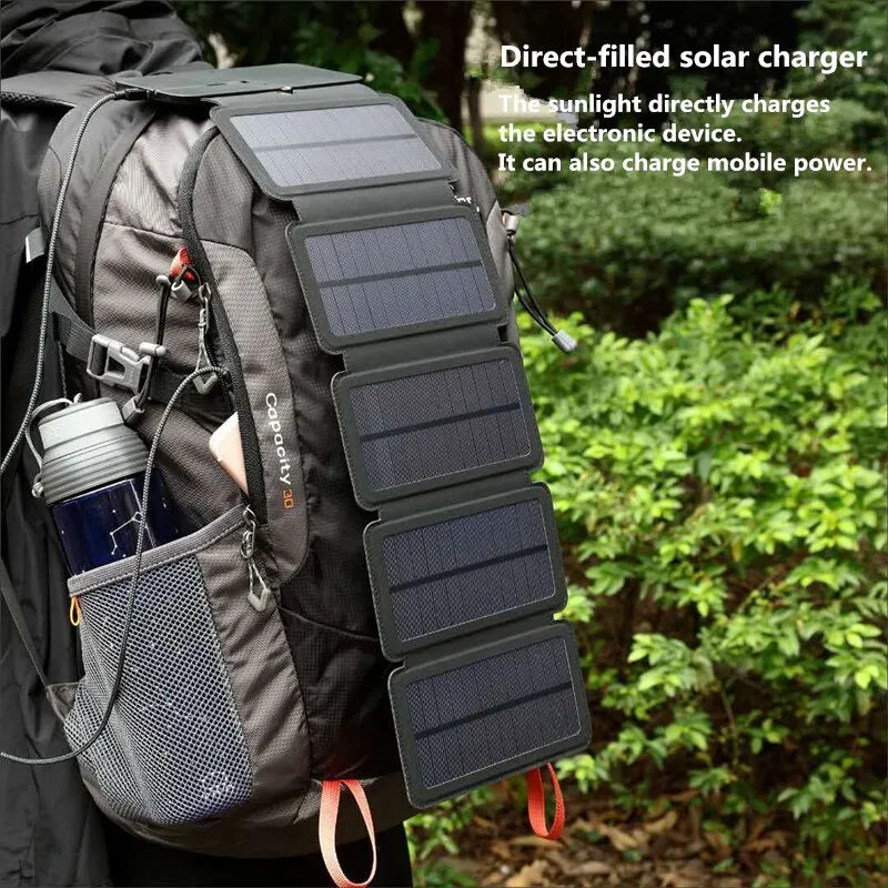 Portable Foldable Solar Panels for Camping, Hiking & Emergency Power - 100W Waterproof Solar Charger for Phones, Laptops & Outdoor Gear