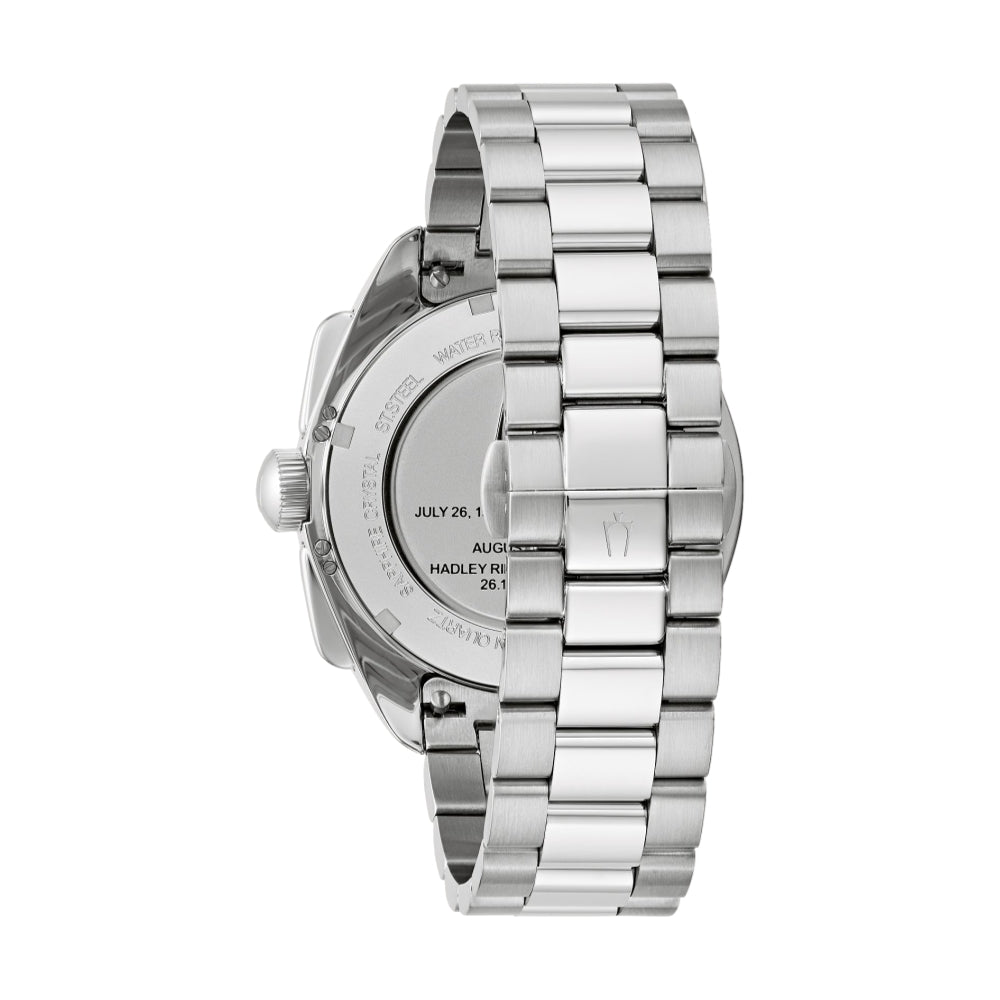 Bulova Lunar Pilot Blood Moon Chronograph Watch - 43.5mm Stainless Steel Case, Black Dial - Perfect for Space Enthusiasts & Collectors - Ideal for Aviation, Space-Themed Events & Special Occasions