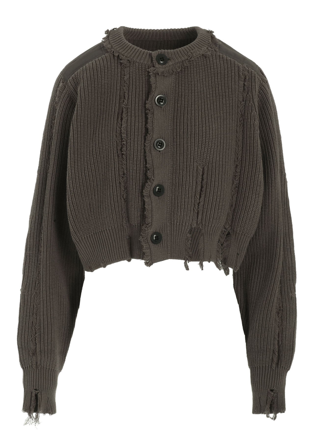 Distressed Cotton Crewneck Knit Cardigan for Women - Soft & Cozy Long Sleeve Open Front Sweater | Perfect for Fall Layering, Casual Outfits & Coffee Dates