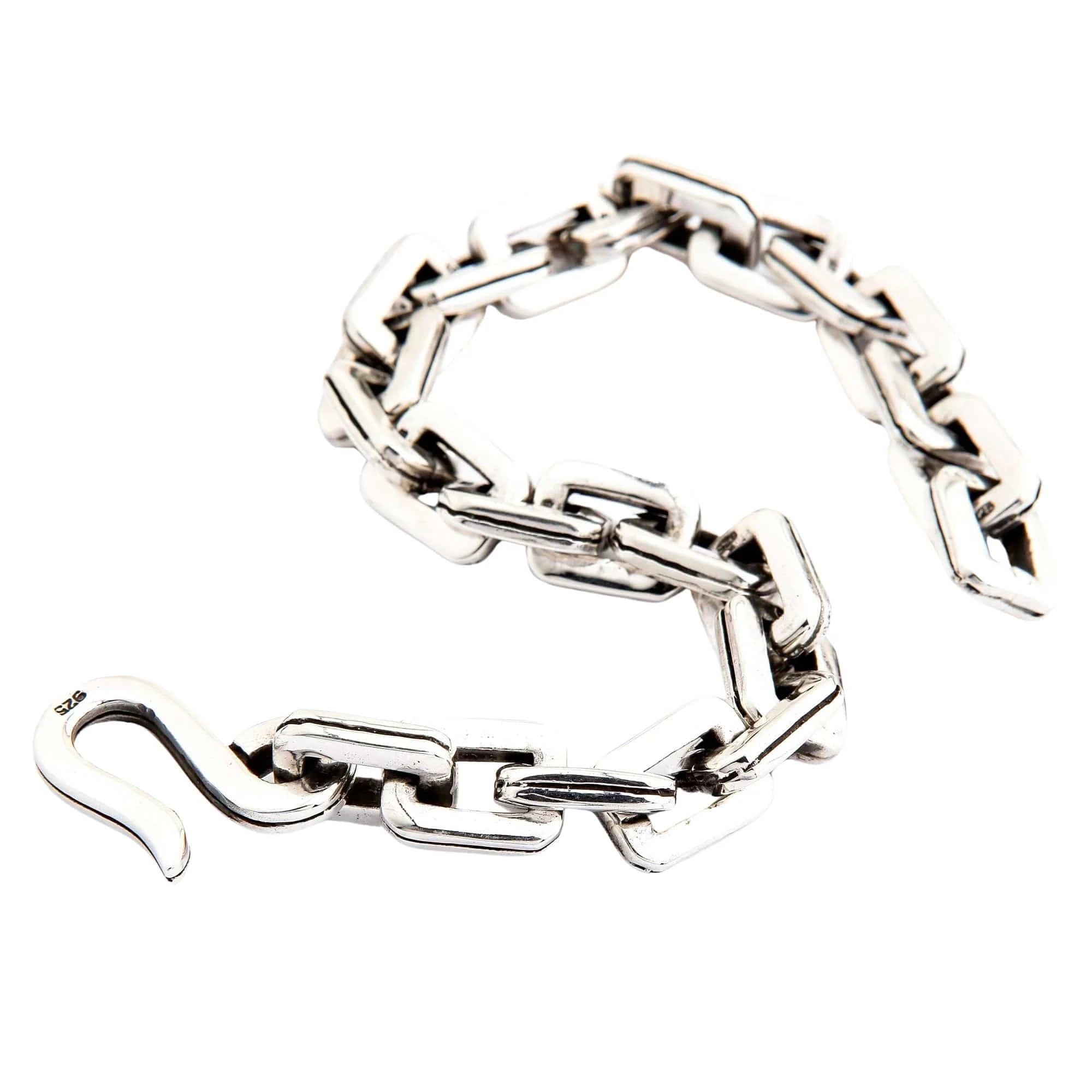 925 Sterling Silver Bike Chain Bracelet for Men - Stylish & Durable Jewelry Gift for Bikers, Cyclists & Fashion Enthusiasts - Perfect for Casual Wear, Gifts & Special Occasions