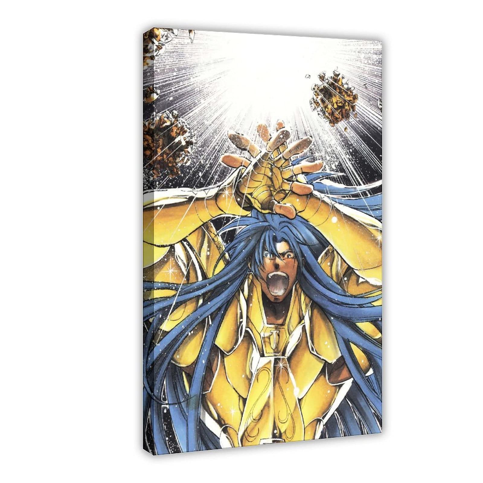 Saint Seiya Anime Canvas Wall Art Print - 24×36 inch (60×90cm) Japanese Manga Poster for Home & Office Decor - Perfect for Living Room, Bedroom, Game Room & Anime Fan Gifts
