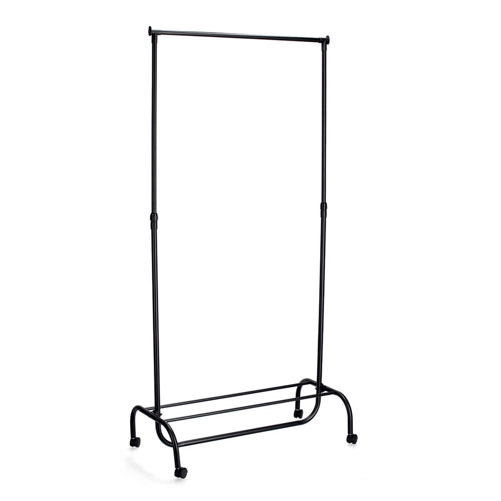 Portable Rolling Clothes Rack with Wheels - Heavy Duty Garment Rack for Closet Organization, Laundry Room, Dorm & Small Spaces - Foldable Storage Solution for Hanging Clothes, Coats & Accessories
