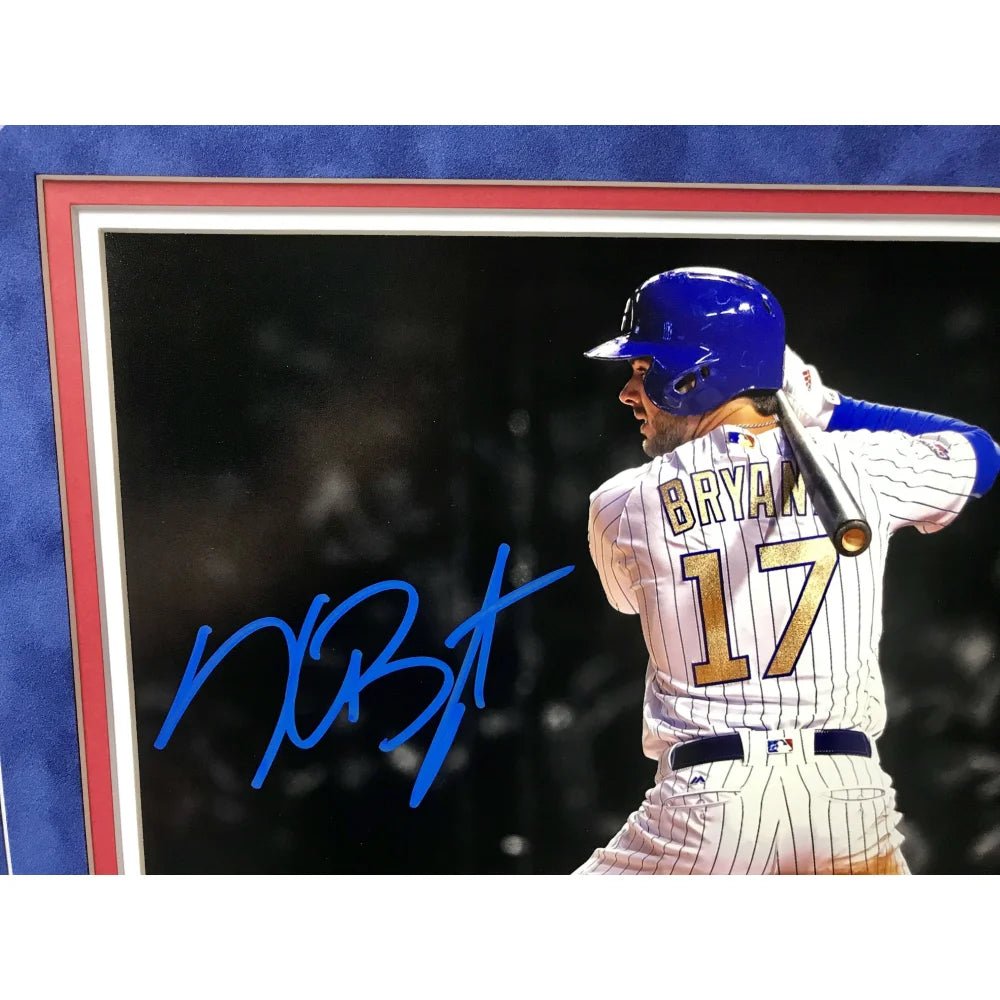Kris Bryant Signed Chicago Cubs 11x14 Framed Photo with COA - MLB Autographed Memorabilia from World Series Champions | Perfect for Cubs Fans, Sports Collectors, and Man Cave Decor