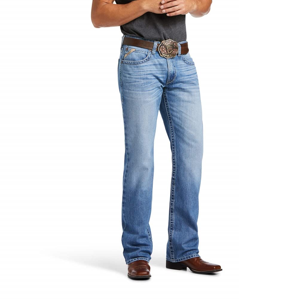 ARIAT Men's M4 Relaxed Stretch Goldfield Boot Cut Jeans - Comfortable Western Denim Pants for Cowboy Work & Casual Wear