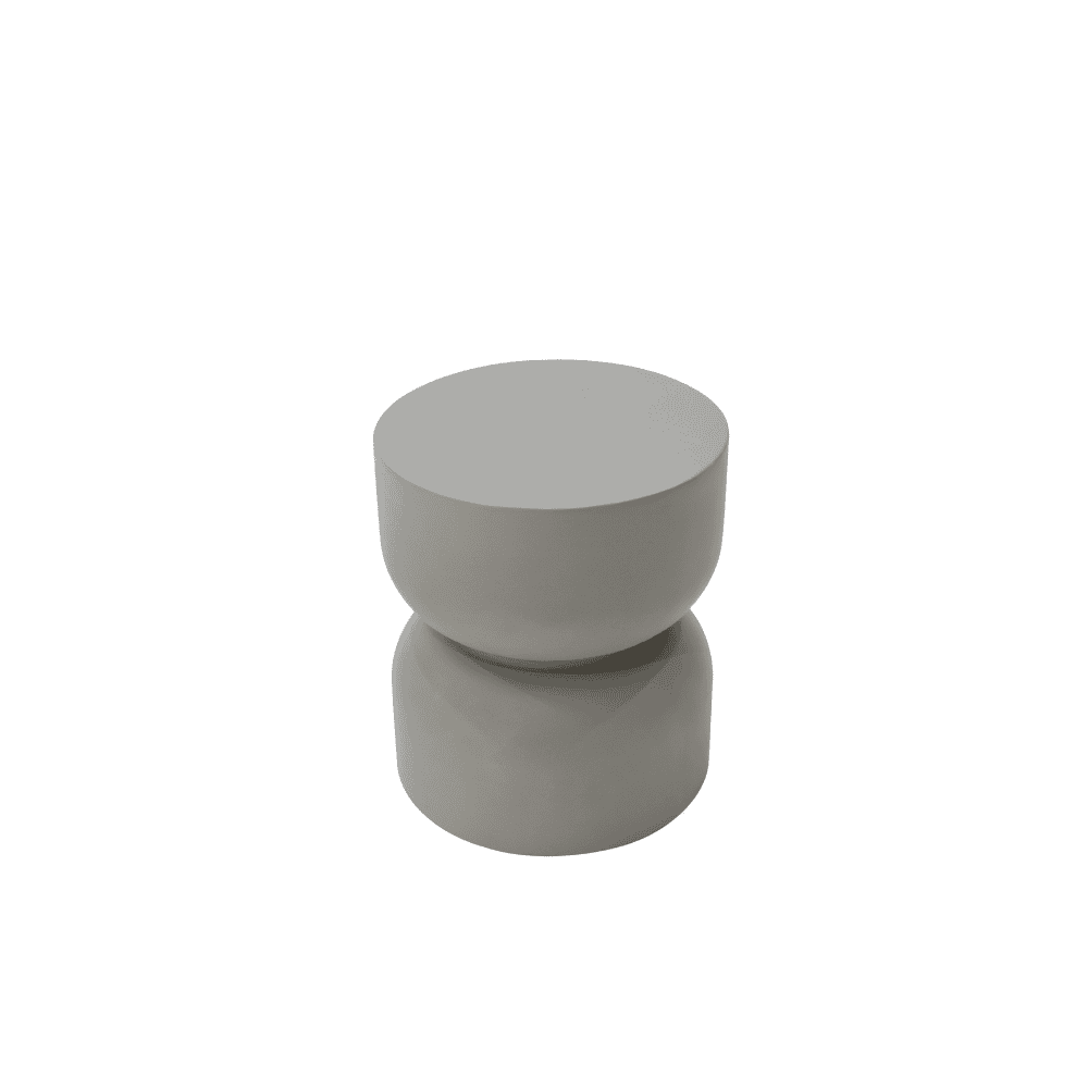 Chronos Outdoor Concrete Side Table - Durable & Weatherproof Patio Furniture for Garden, Poolside, and Backyard Decor