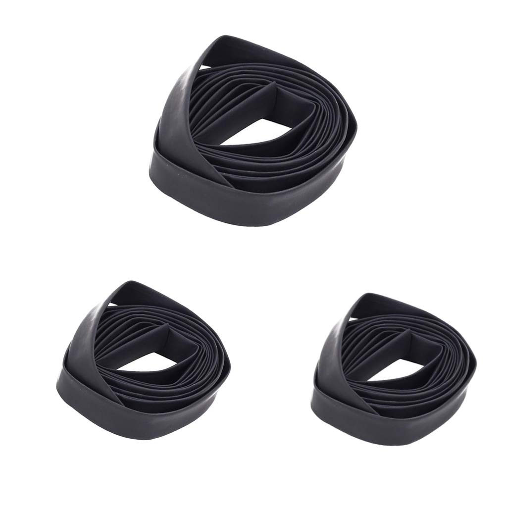 **Toysgo 3 Pack Black EVA Heat Shrink Tube for Archery Feather Protector - Arrow Vanes & Fletchings Cover Wraps - Durable Protection for Outdoor Hunting & Target Practice**