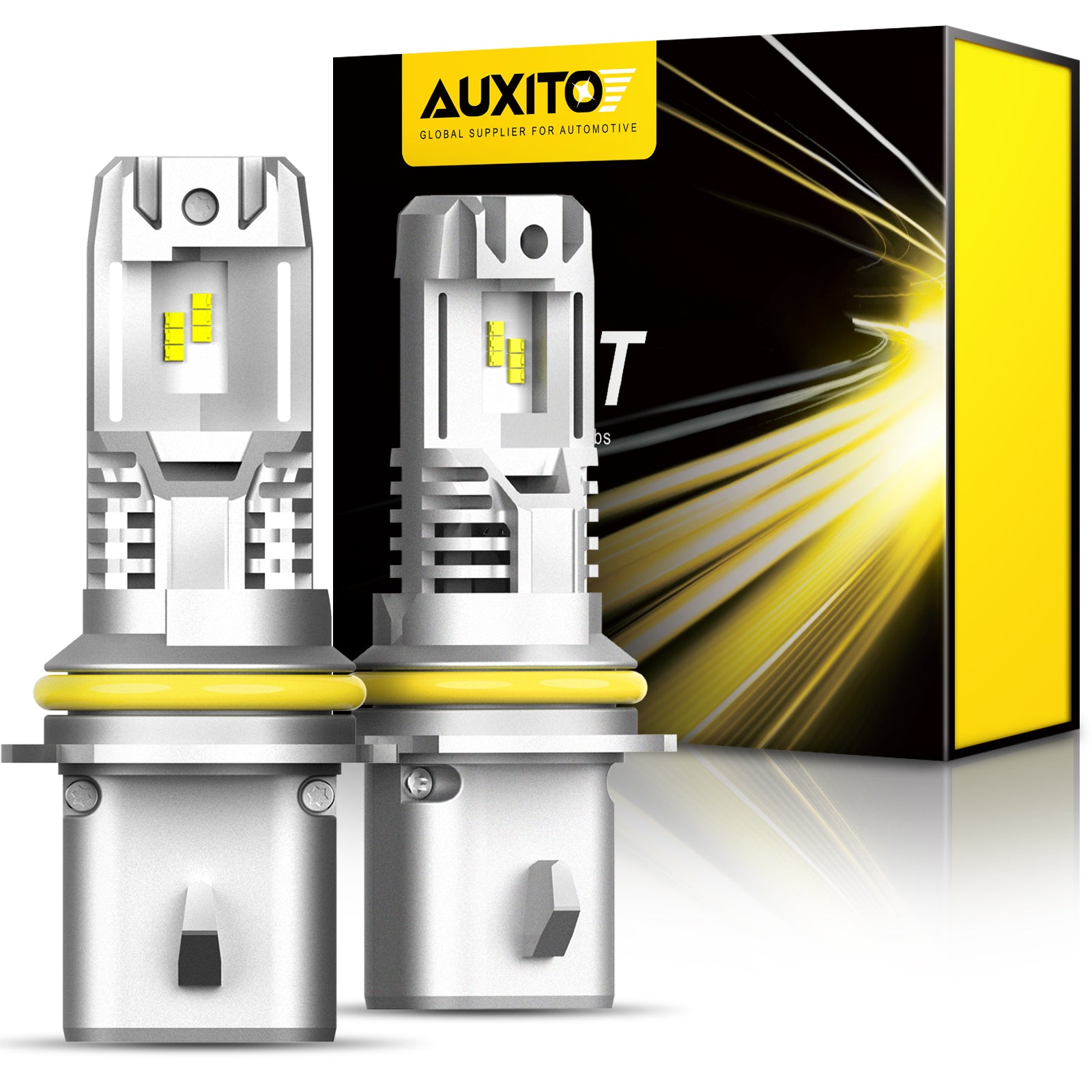 9004 LED Headlight Bulbs 15000LM Super Bright 6500K Cool White Wireless Design - Perfect for Night Driving, Off-Roading & Car Upgrades