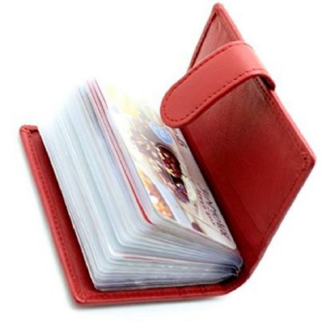 Genuine Leather Credit Card Holder Wallet - RFID Blocking Slim Card Case for Men & Women - Perfect for Travel, Business & Everyday Use