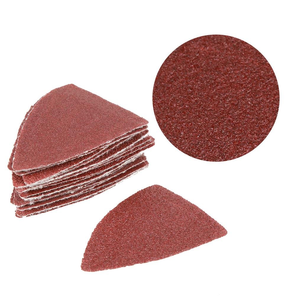 82Pcs Triangle Sanding Pads Kit for Oscillating Tools - Double Action Sanding Discs, Woodworking & Polishing Accessories - Perfect for DIY Projects, Furniture Refinishing, and Metal Surface Prep