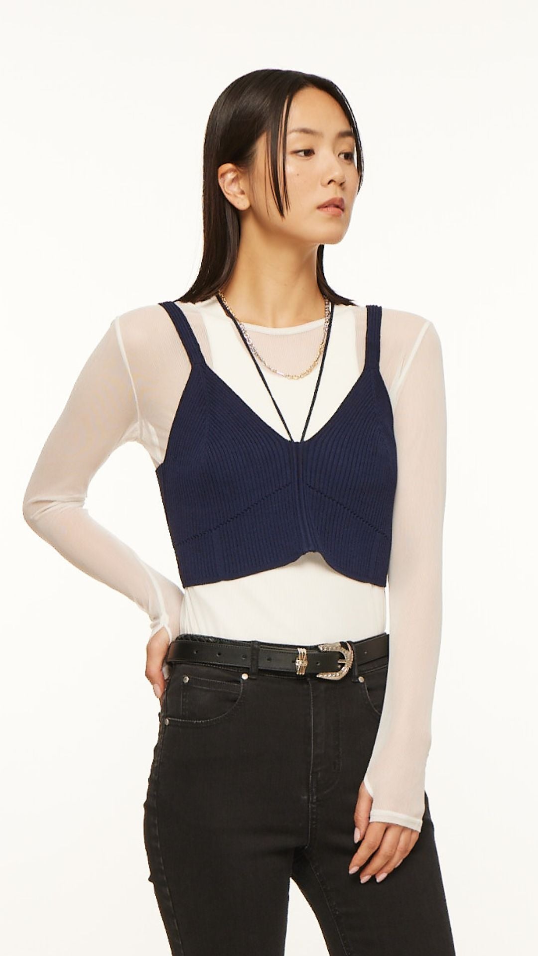 Women's Stylish Lace-Up Knit Vest - Trendy Casual Cardigan for Fall & Winter - Perfect for Layering with Dresses, Shirts & Jeans | Office, Date Night, Weekend Outfits