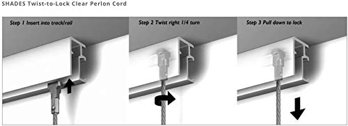10-Pack 78-Inch (200cm) Steel Cable Shades with Twist-to-Lock Mechanism - Secure & Adjustable Window Coverings for Home, Office, and RV Use