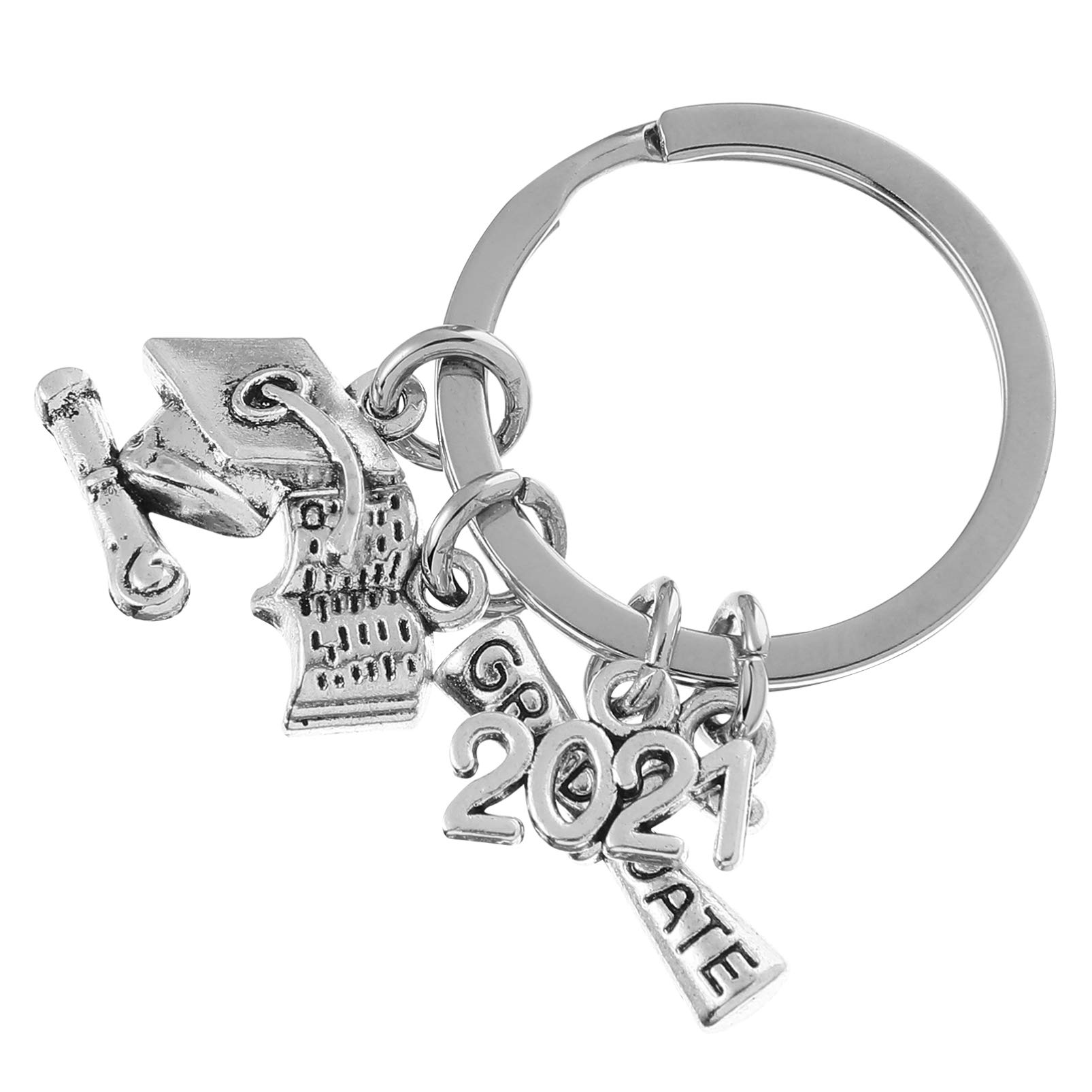 PRETYZOOM 2024 Graduation Keychain - Grad Cap Keyring, Bachelor Degree Bag Charm, Purse Pendant for Students & Teachers - Perfect for College & High School Graduation Party Favors & Gifts (Ideal for Commencement Ceremonies, Graduation Photos & School Souvenirs)
