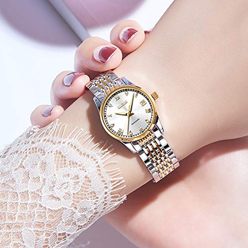 L6602: Two tone band & White dial
