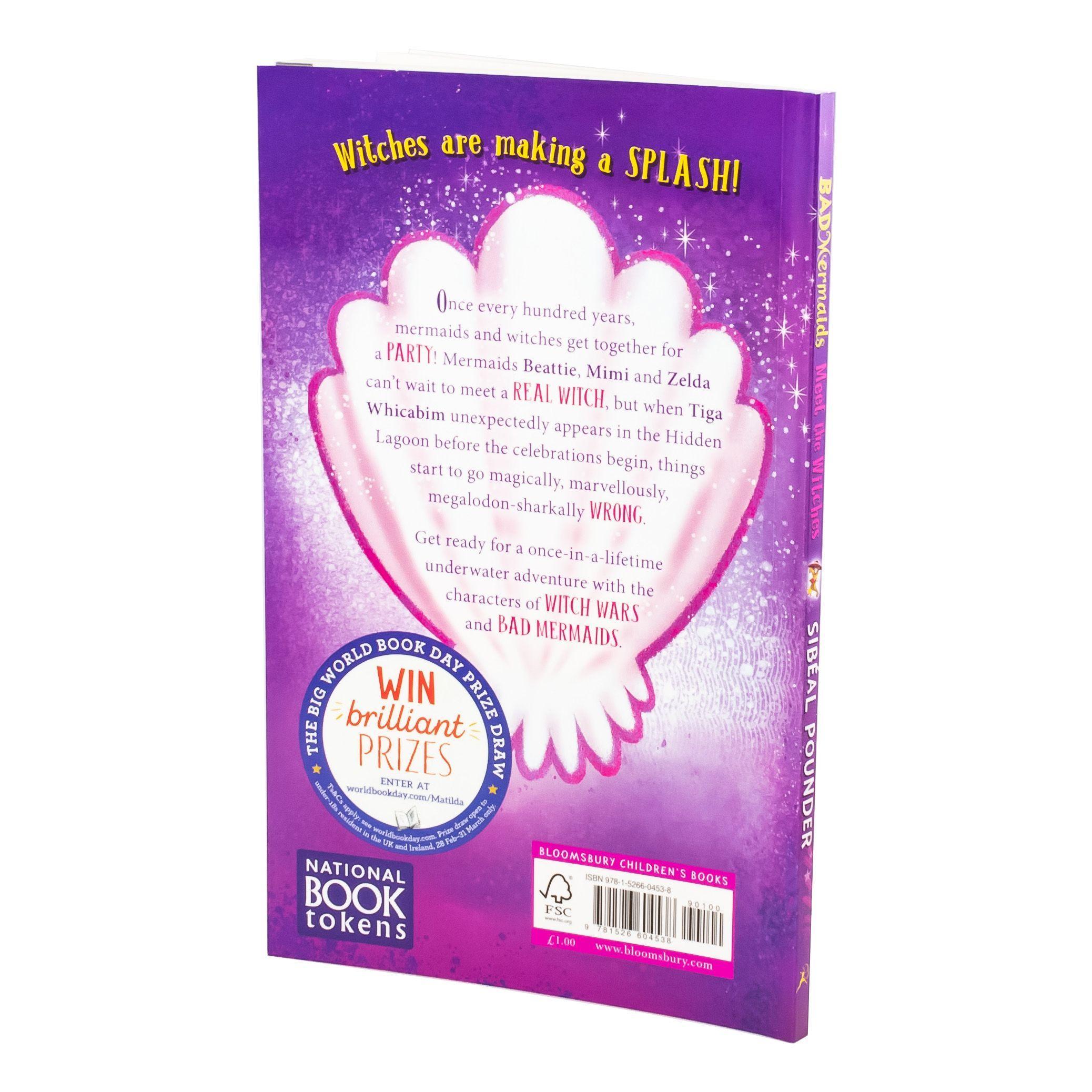 Bad Mermaids Meet the Witches WBD 2019 - Children's Fantasy Book for Ages 7-9 by Sibeal Pounder - Paperback Edition | Perfect for Young Readers & Bedtime Stories