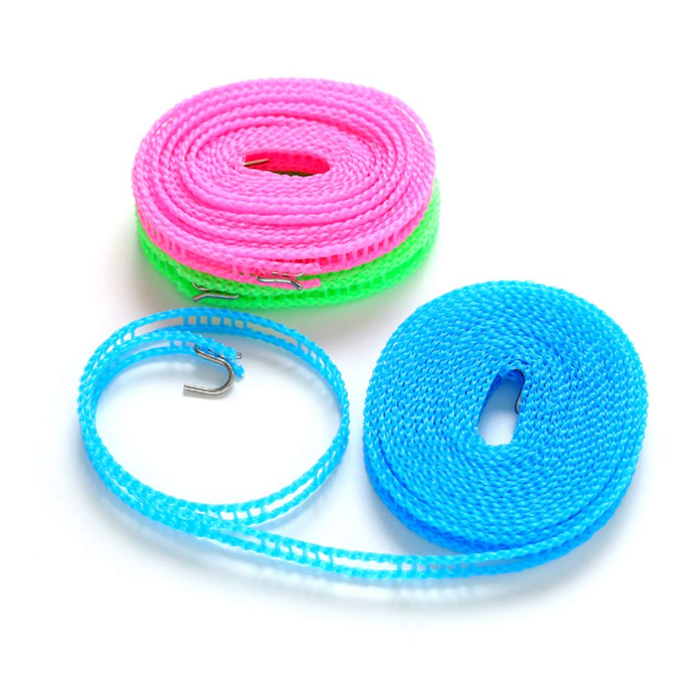 Veemoon Anti-Slip Stretchable Elastic Clothesline - Adjustable Drying Rope for Laundry, Travel & Camping - Perfect for Indoor/Outdoor Use, Hotels, Apartments & RVs