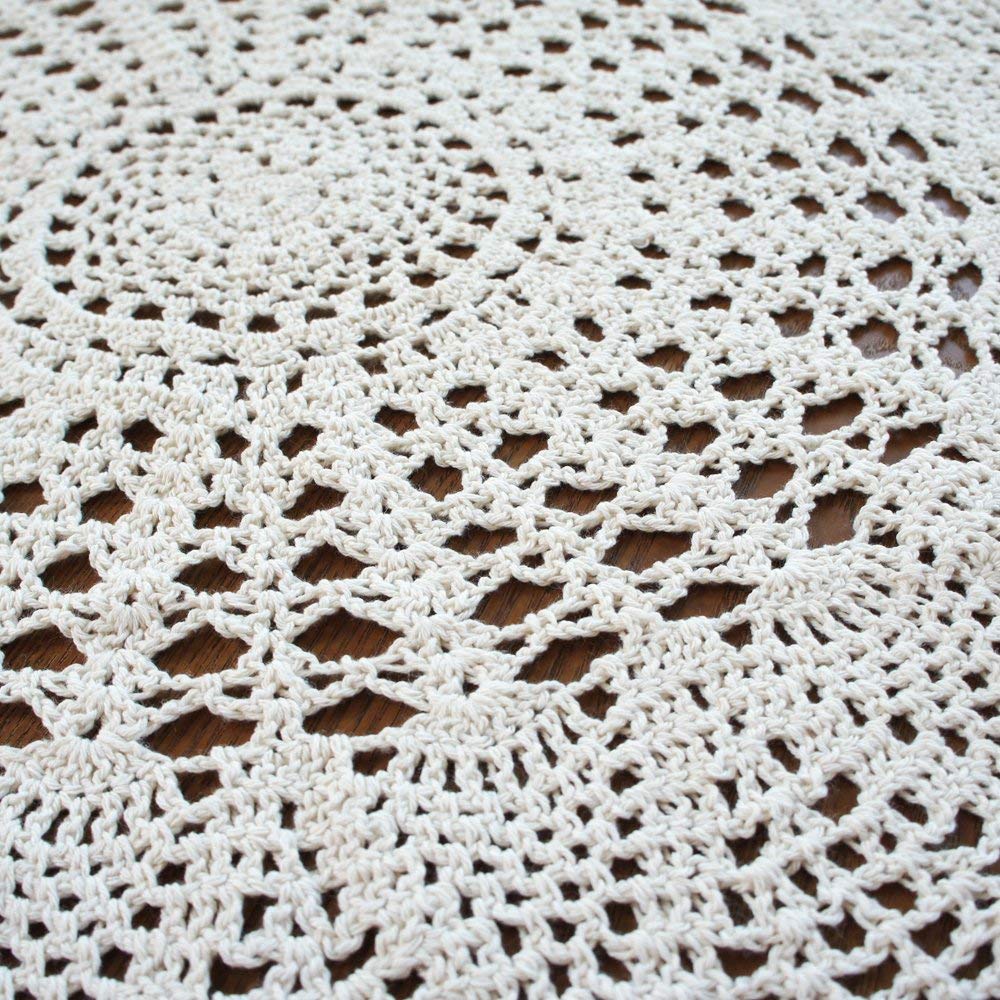 Handmade Crochet Cotton Tablecloth 35