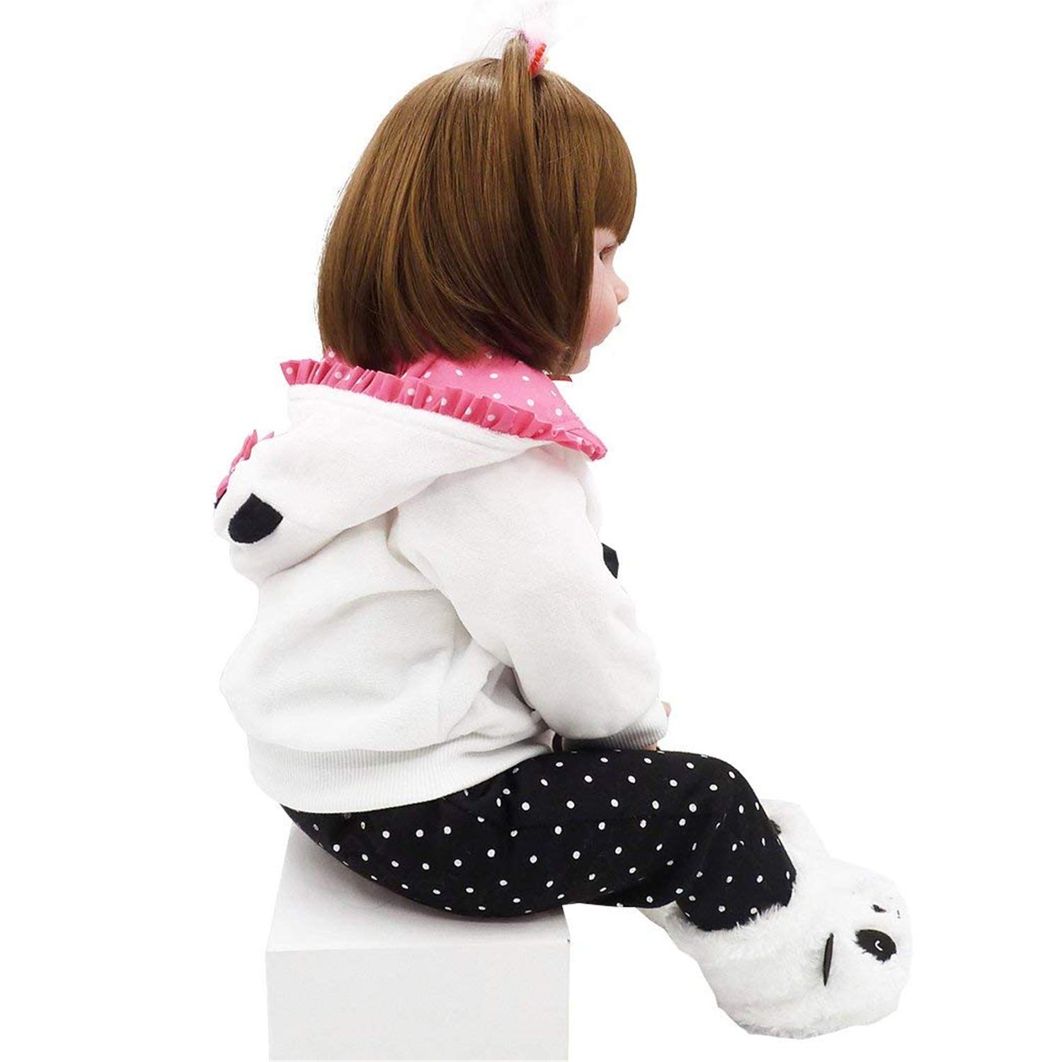 Anano 18 Inch Realistic Reborn Twin Baby Dolls - Soft Cotton Body Silicone Toddler Doll Set (Boy & Girl) for Nursery Decor, Gift Giving & Collectibles