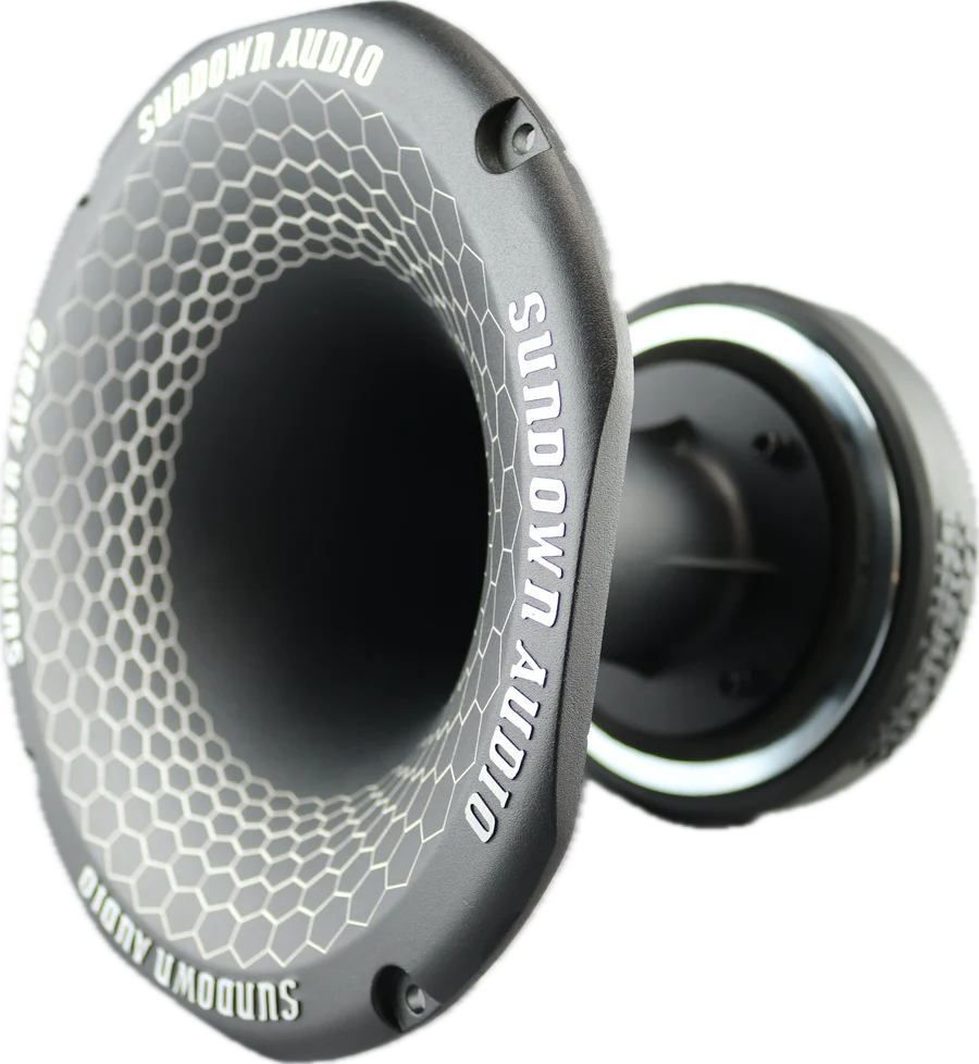 SHFTL 2 Throat Super Horn with Ferrite Magnet - High Power 12V Car Truck Boat Horn Pair for Loud Warning Sound | Perfect for Emergency Vehicles, Off-Road Trucks & Marine Use