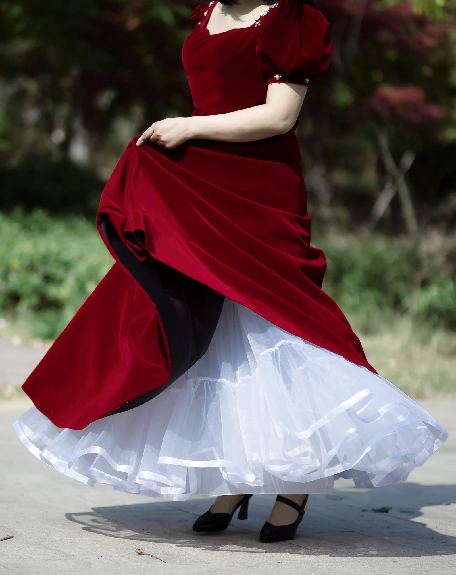 Women's Fluffy Tulle Petticoat Underskirt - Long Puffy Crinoline Slip for Wedding Dresses, Prom Gowns & Party Outfits | Perfect for Bridal, Quinceañera, Pageants & Special Occasions