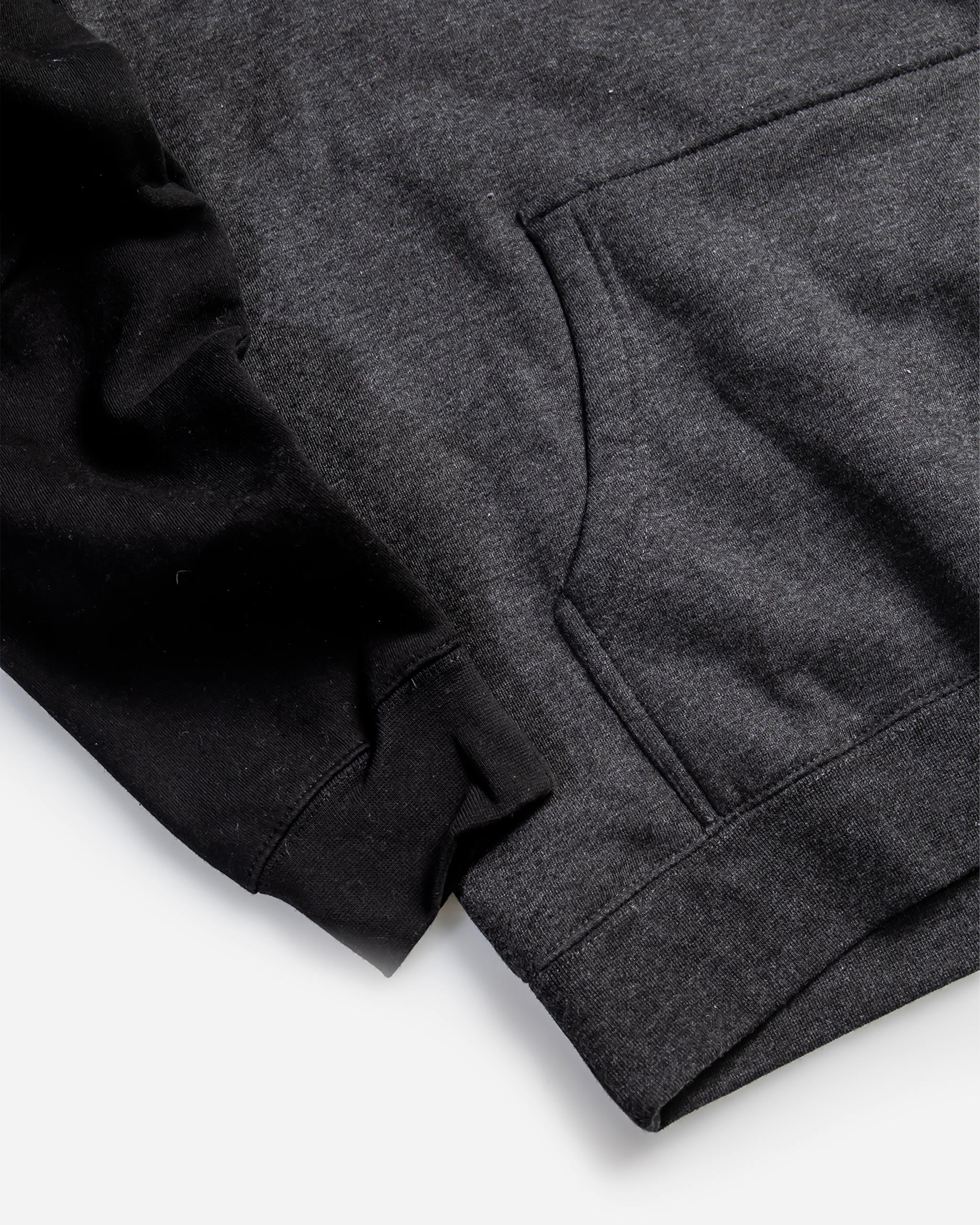 Adam's Black & Grey Two-Tone Crosswalk Hoodie for Men - Stylish Streetwear Pullover for Urban Fashion & Casual Wear