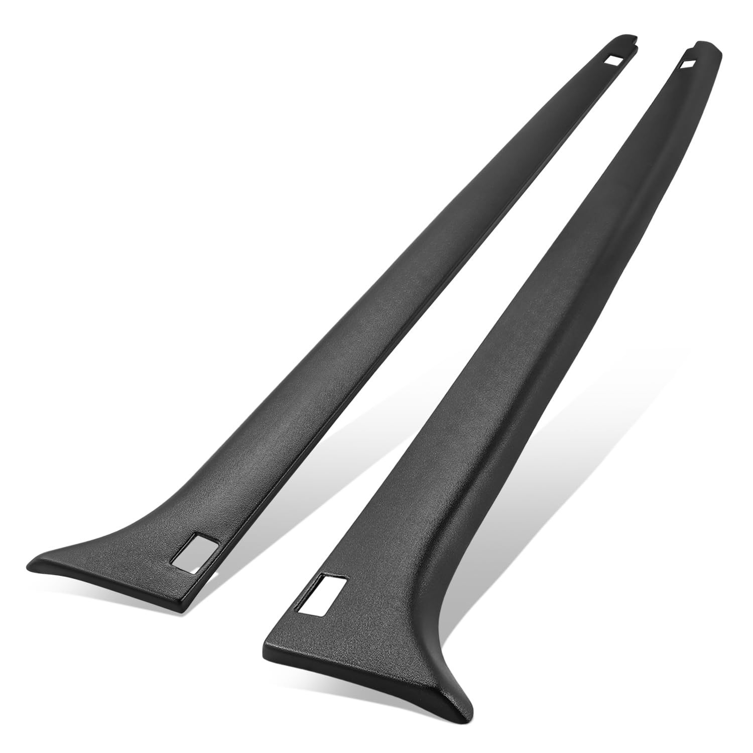 Auto Dynasty Pair of Textured Gloss Black Truck Bed Rail Caps - Compatible with Chevy Silverado & GMC Sierra 1500 Stepside Bed (1999-2005) - Driver & Passenger Side Protection - Perfect for Hauling, Off-Roading & Truck Customization