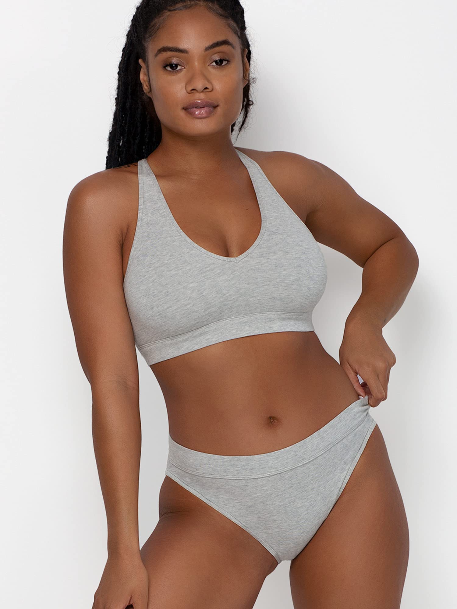 Smart & Sexy Women's Cloud Cotton Comfort Wireless Bralette - Ultra Soft Lounge Bra for Sleep, Yoga & Everyday Wear