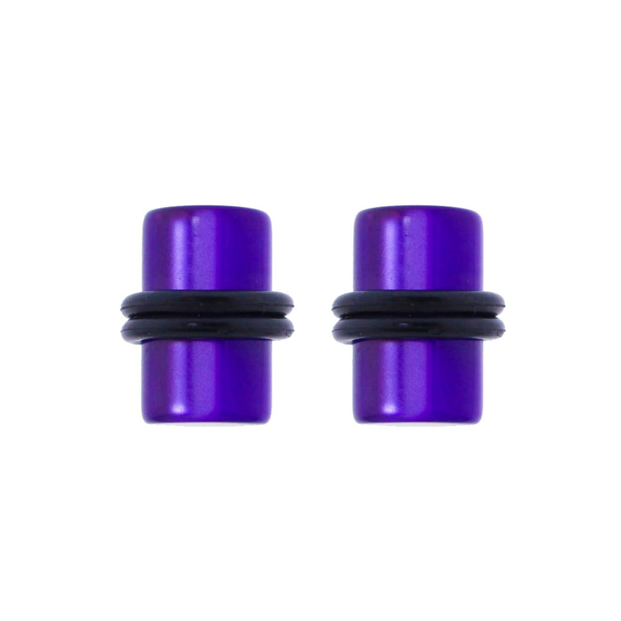 Lex & Lu Acrylic Illusion Ear Plugs with O-Rings - 10G to 0G Stretching Kit for Body Piercing | Perfect for Gauging, Stretching & Everyday Wear
