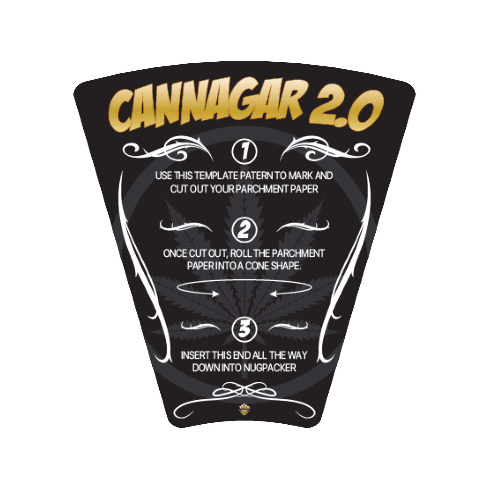 NugSmasher Cannagar 2.0 Pre Roll Cone Loader Packer - Premium Cannabis Cone Filling Tool for Perfect Joints & Blunts - Ideal for Home Use, Dispensaries & Smoke Shops