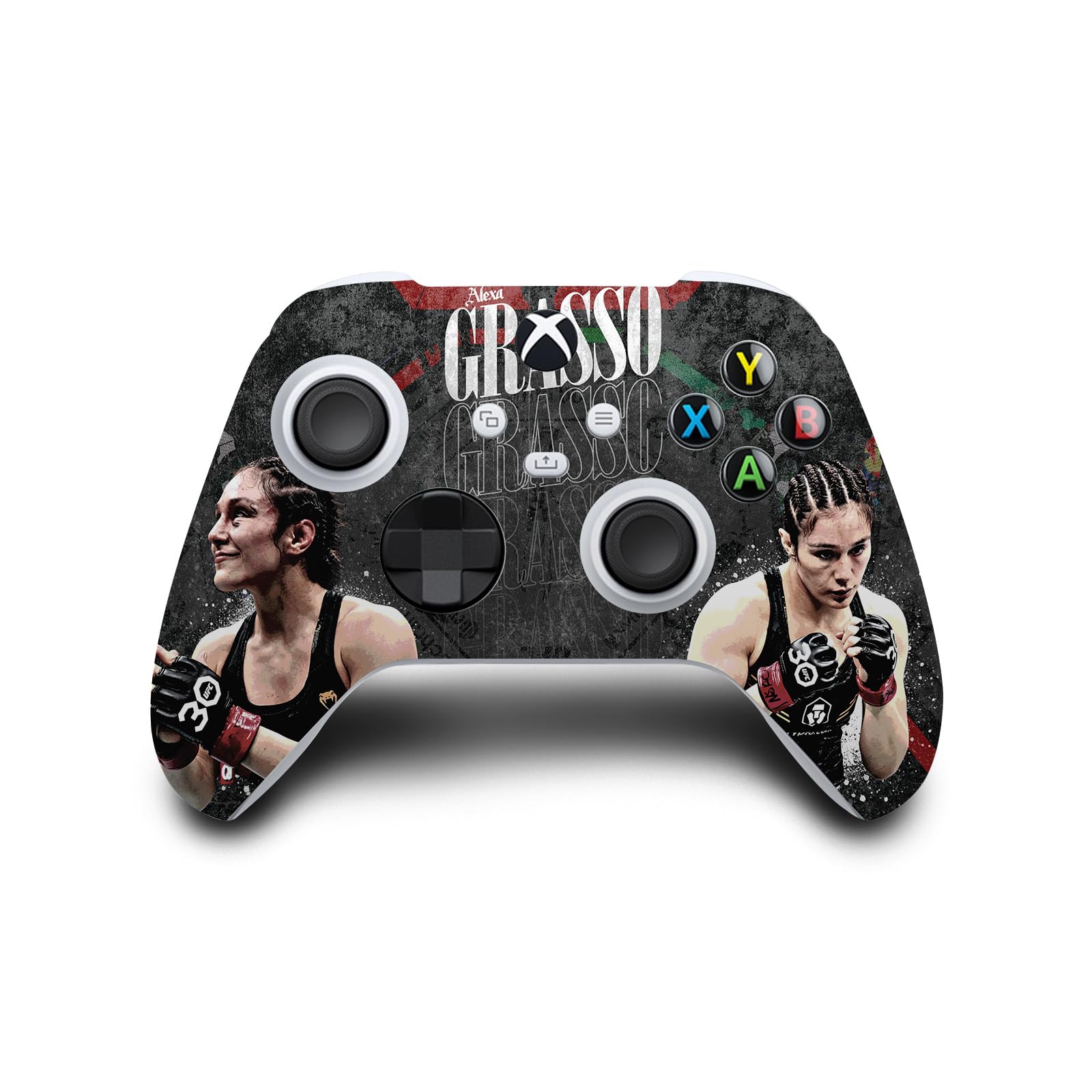 Official UFC Alexa Grasso Vinyl Skin Gaming Sticker Decal Compatible with Xbox Series S Console & Controller Bundle - Perfect for Gaming Enthusiasts & UFC Fans
