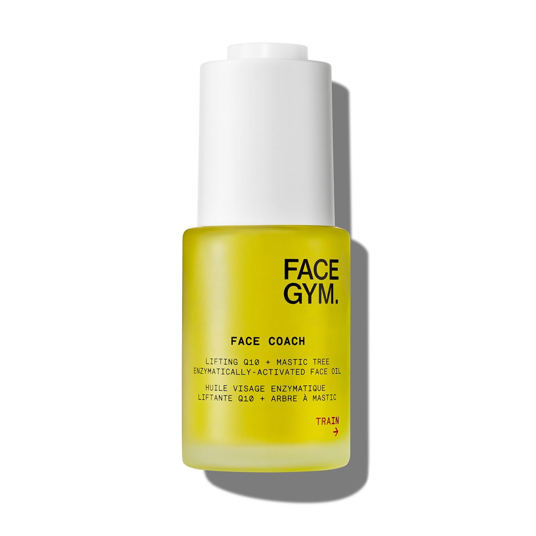 FACEGYM Face Coach Enzymatically-Activated Face Oil with Lifting Q10 & Mastic Tree - Rejuvenating & Hydrating Lightweight Serum for Wrinkle Reduction & Skin Boost - 1.01 Fl Oz - Perfect for Daily Anti-Aging Routine & Nighttime Skincare Regimen
