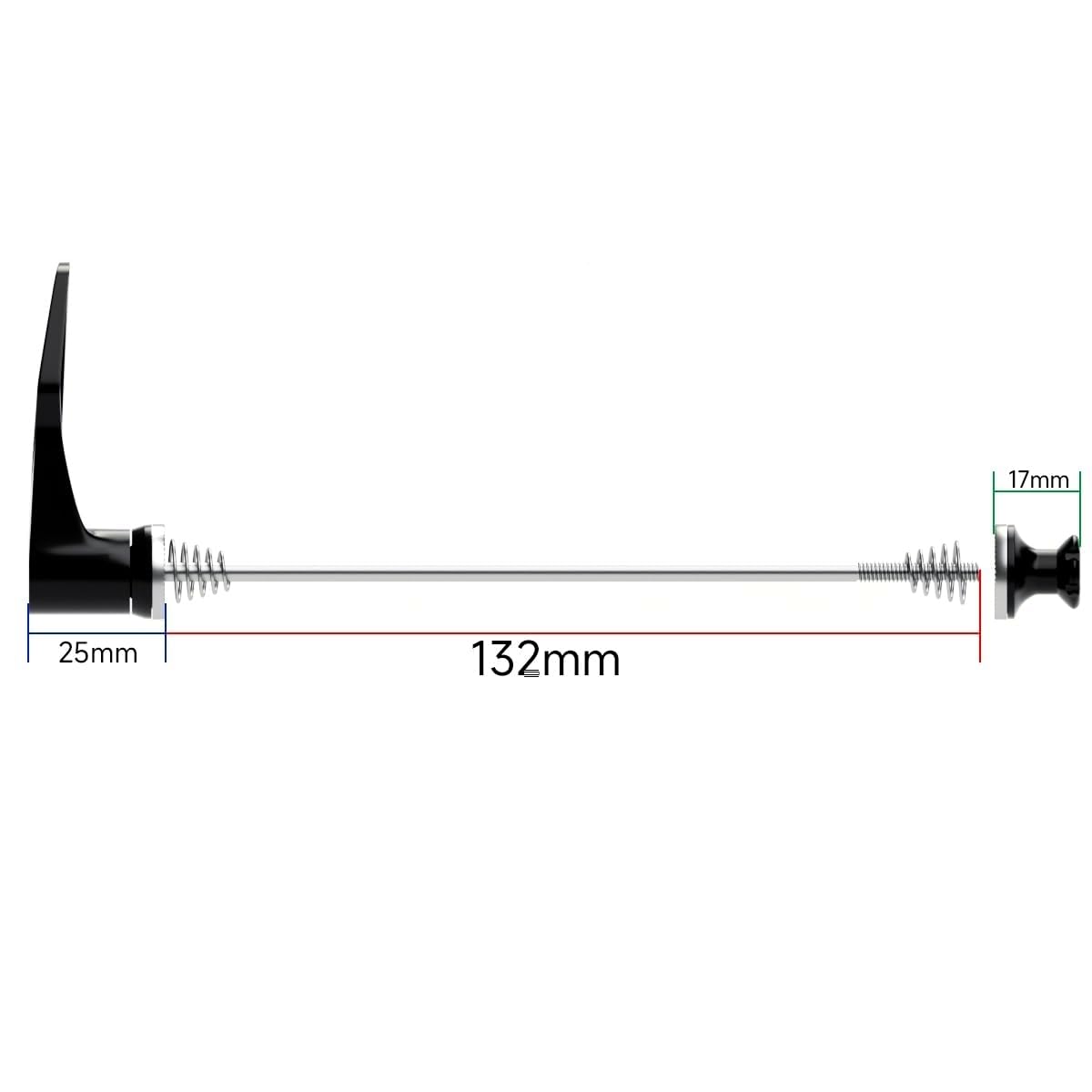 Ultra High Strength Titanium Alloy Bike Axle Skewer Set - Quick Release 100mm Front/130mm Rear for Road Bikes & 100mm Front/135mm Rear for Mountain Bikes | Lightweight & Durable Upgrade for Enhanced Cycling Performance