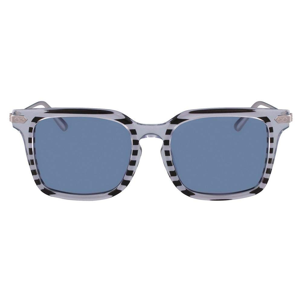 Calvin Klein CK 18702 S 972 Polarized Sunglasses with Crystal Accents & Striped Design - Stylish UV Protection for Driving, Beach & Outdoor Activities