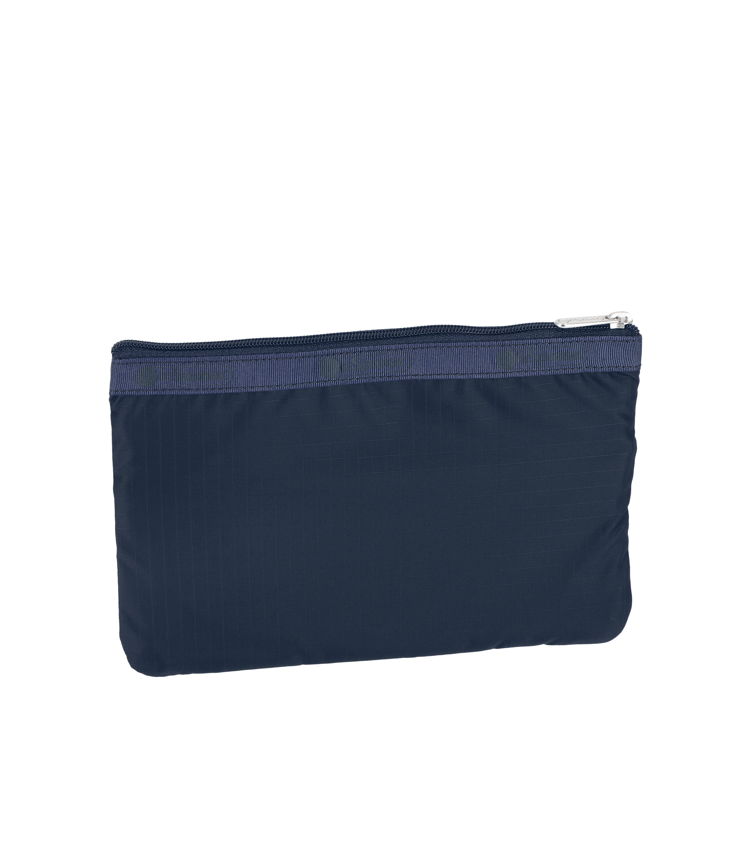 3-Zip Cosmetic Bag Deep Sea Navy Blue Makeup Organizer 7158 R111 - Travel Toiletry Pouch for Women, Perfect for Makeup Brushes & Beauty Essentials on the Go